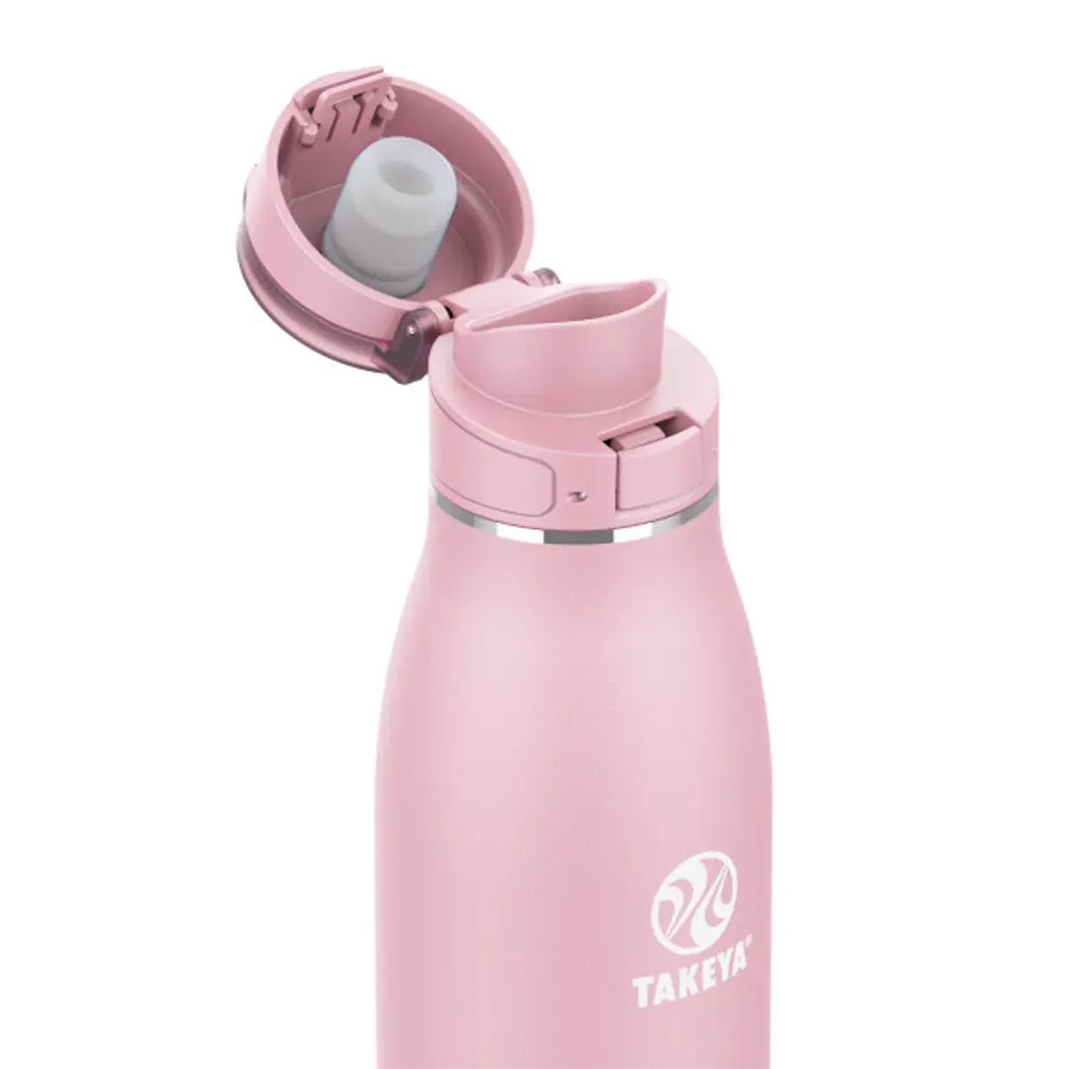 Botella térmica con tapa Antigoteo Flip Lock Takeya Traveller Blush 500 ml - producto de origen 🇯🇵 Japonés
