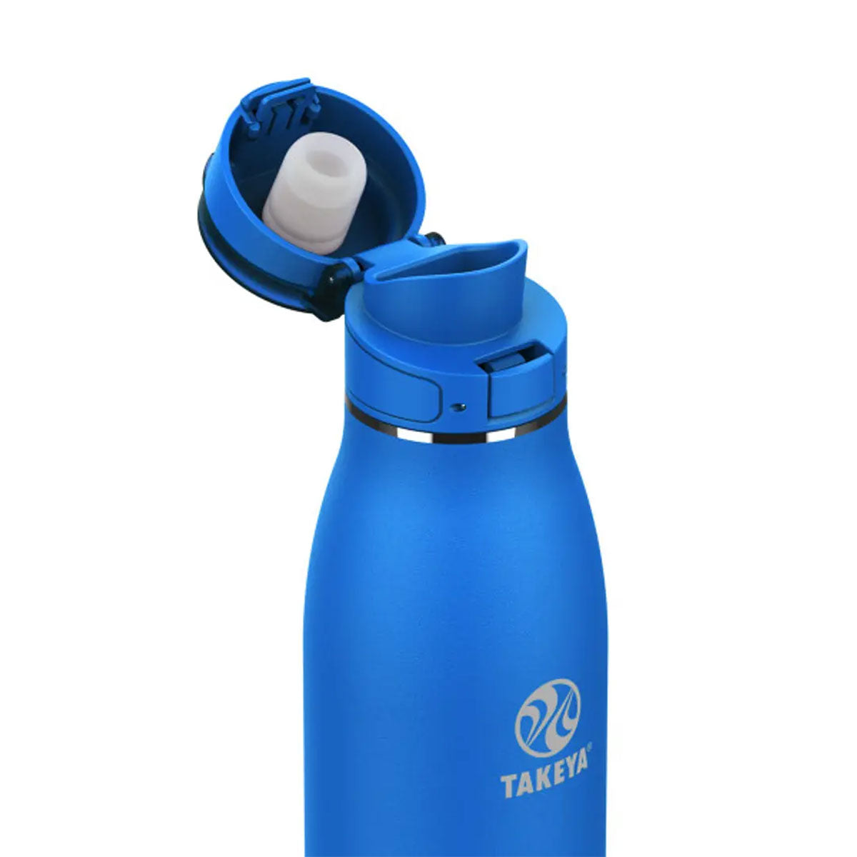 Botella térmica con tapa Antigoteo Flip Lock Takeya Traveller Cobalt 500 ml - producto de origen 🇯🇵 Japonés