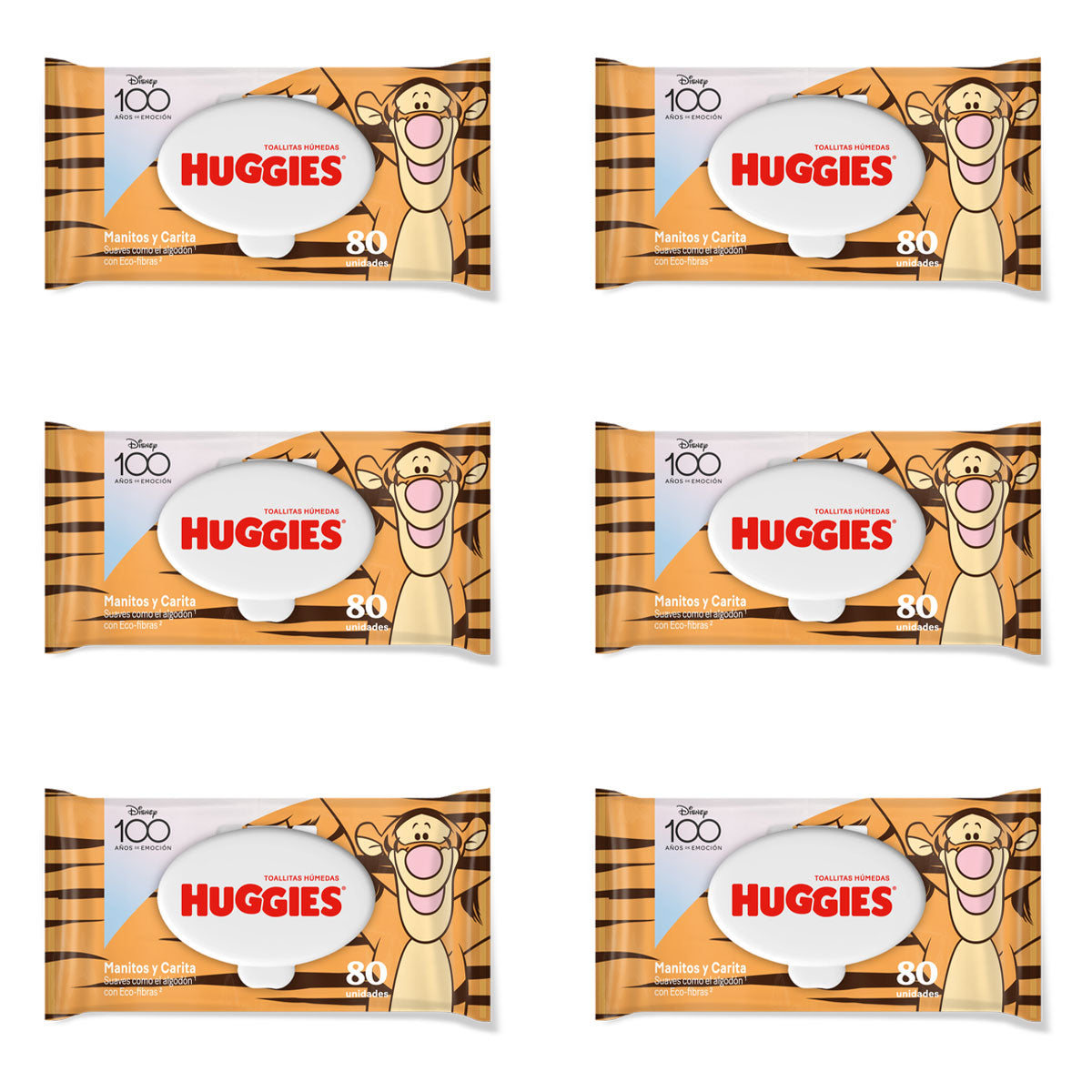 Pack Toallitas H medas Huggies Manitos y Carita 80 unidades 6x 9.99