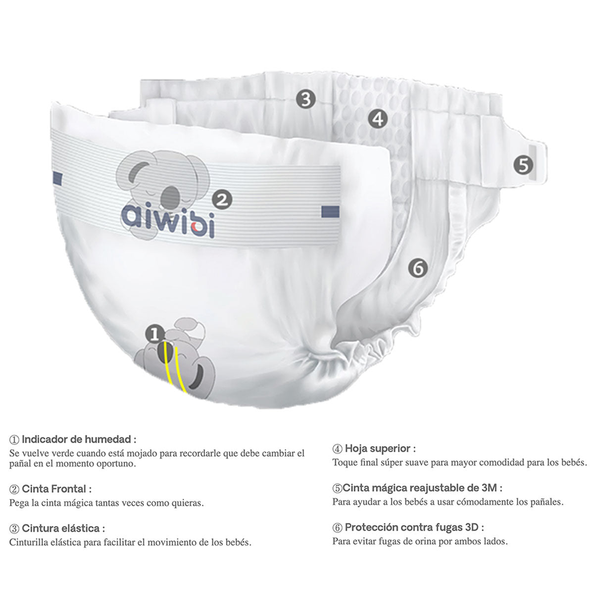 Pañales Aiwibi Premium P (32 unidades) - 🇦🇺 Producto Australiano