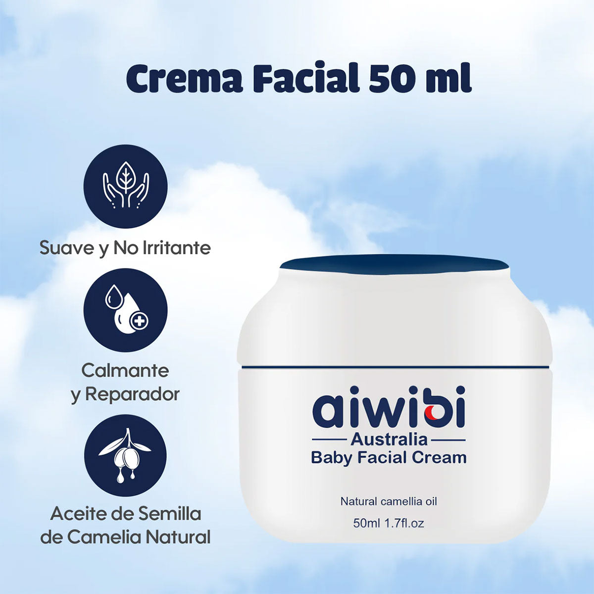 Crema Facial para bebés Aiwibi 50 ml