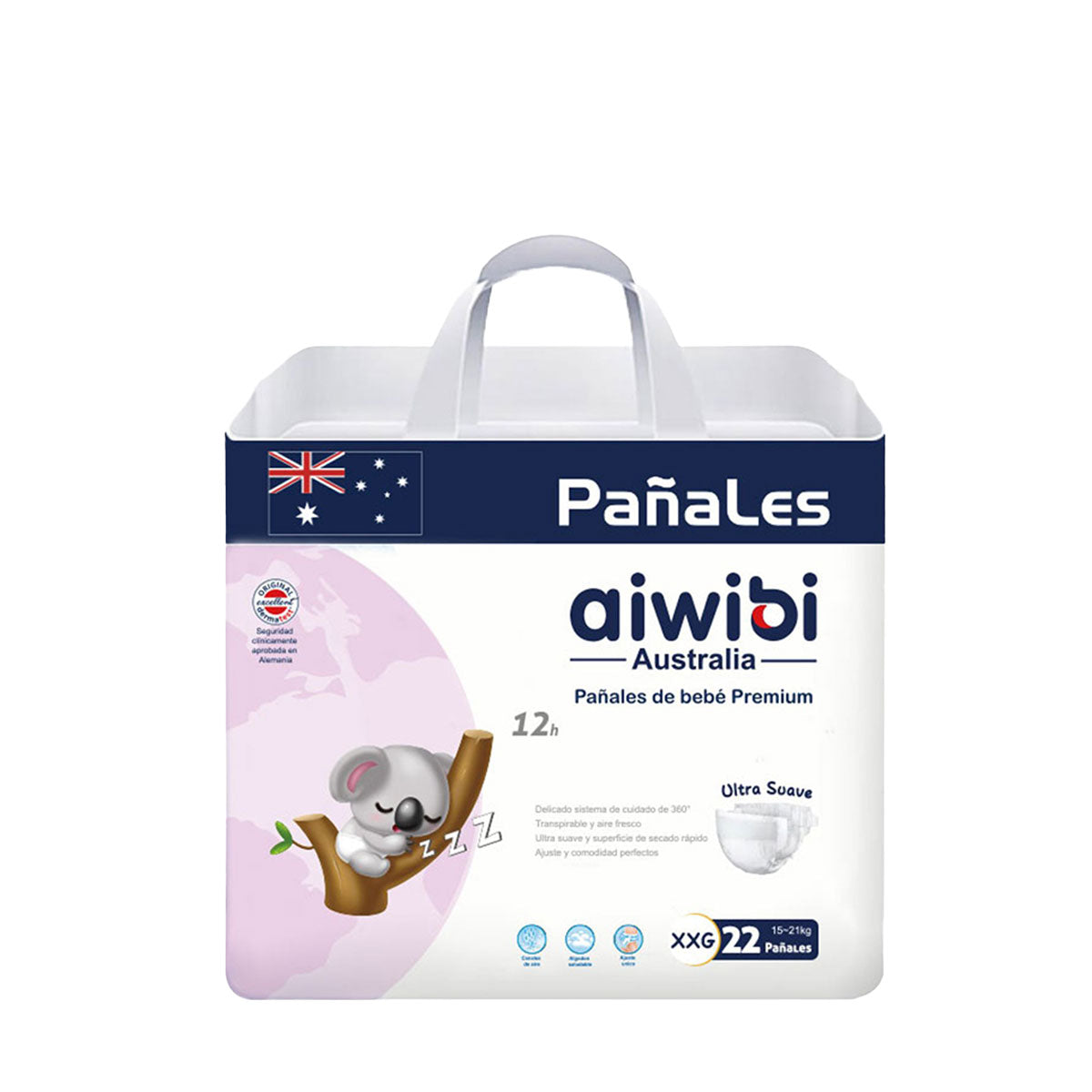 Pañales Aiwibi Premium XXG (22 unidades) - 🇦🇺 Producto Australiano