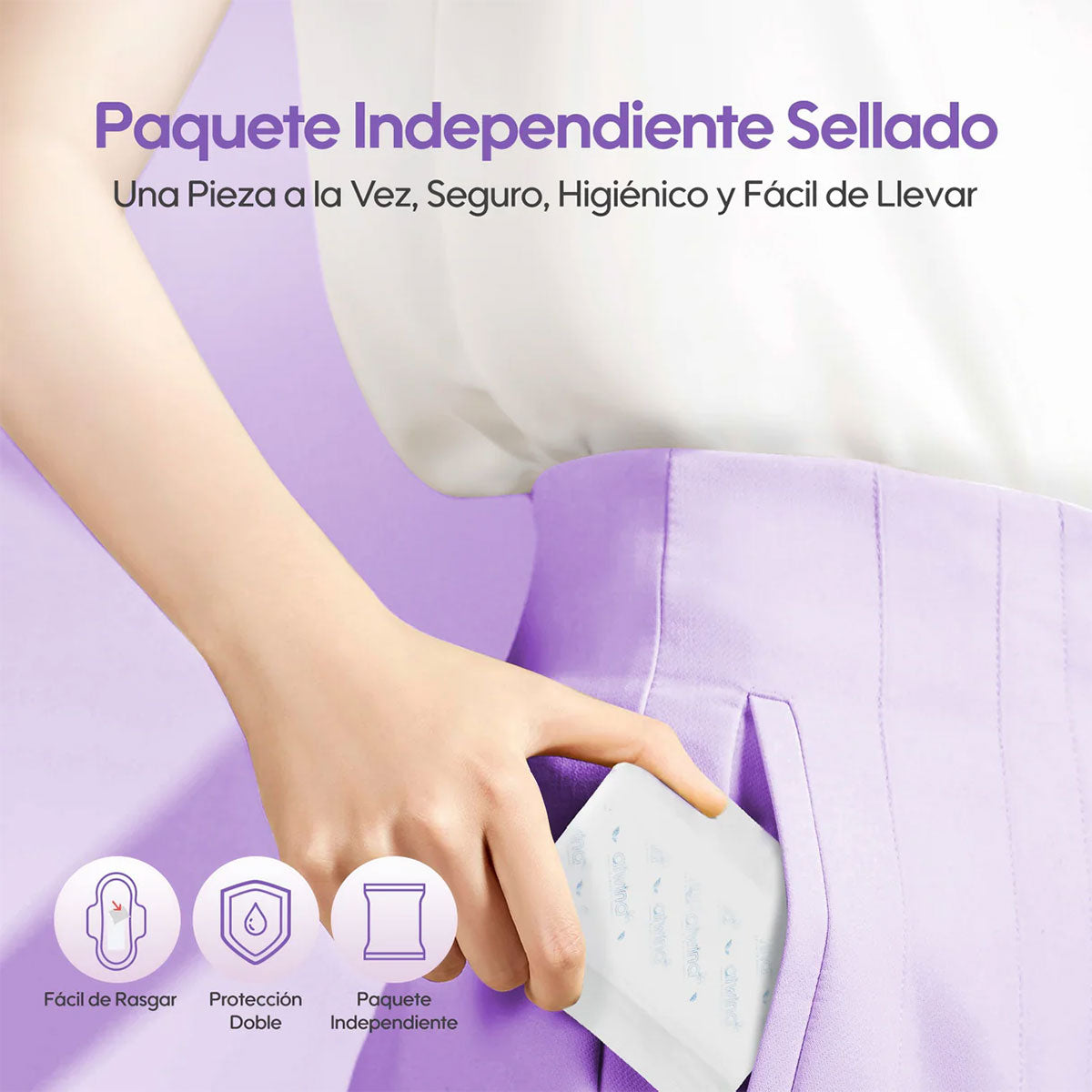 Toalla Femenina Noche Súper Suave Ultradelgada 330 mm Aiwina (6 unidades)