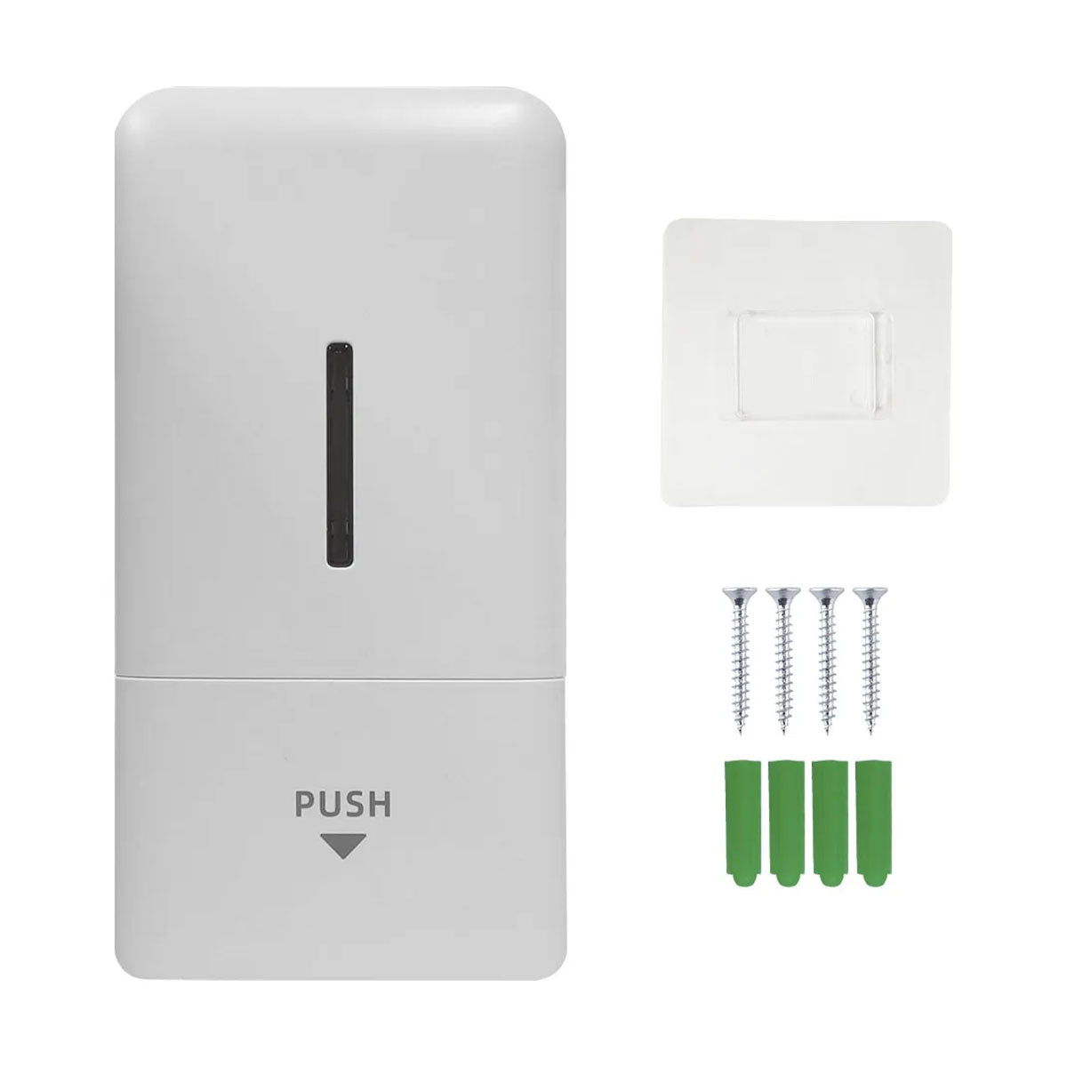 Dispensador de Jabón, Alcohol gel, Shampoo o Detergente con sistema push color blanco Aromaker 400 ml
