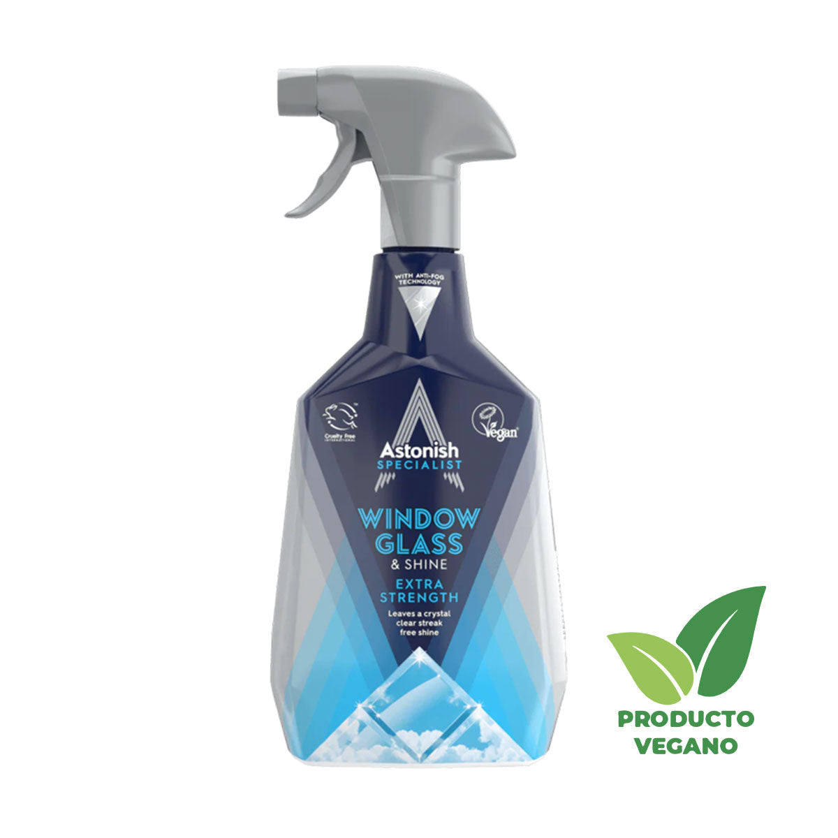 Limpiador Especialista para Ventanas y Cristales 750 ml Astonish - 🌱 🇬🇧 Producto Vegano del Reino Unido