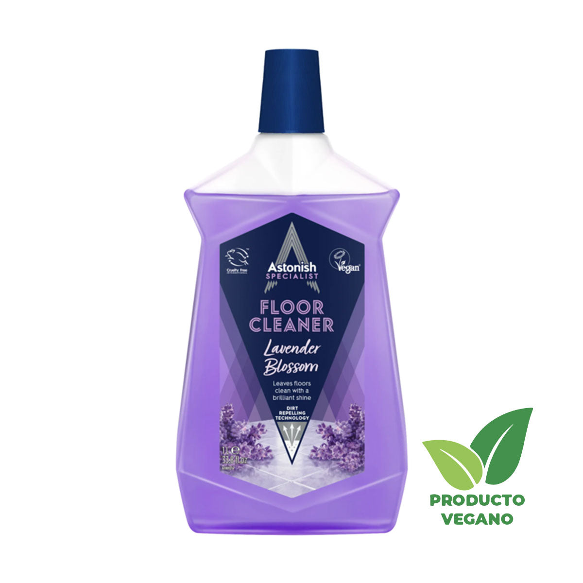 Limpiador de Pisos Concentrado Especialista aroma Flor de Lavanda 1 litro Astonish - 🌱 🇬🇧 Producto Vegano del Reino Unido