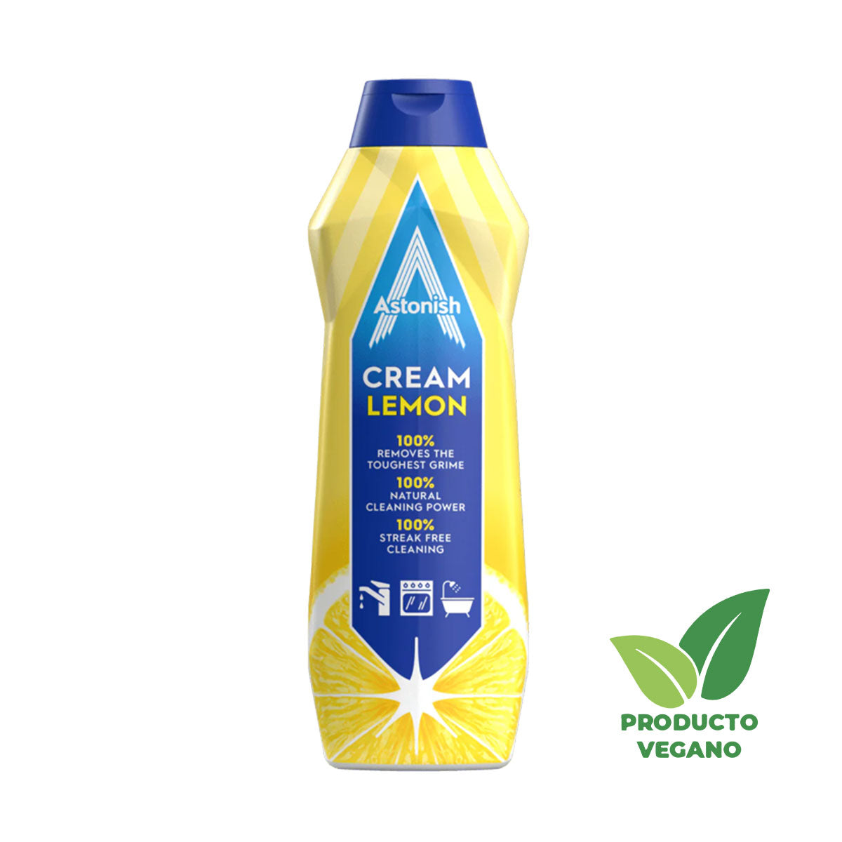 Limpiador Multiuso en Crema con aroma a Limón 500 ml Astonish - 🌱 🇬🇧 Producto Vegano del Reino Unido