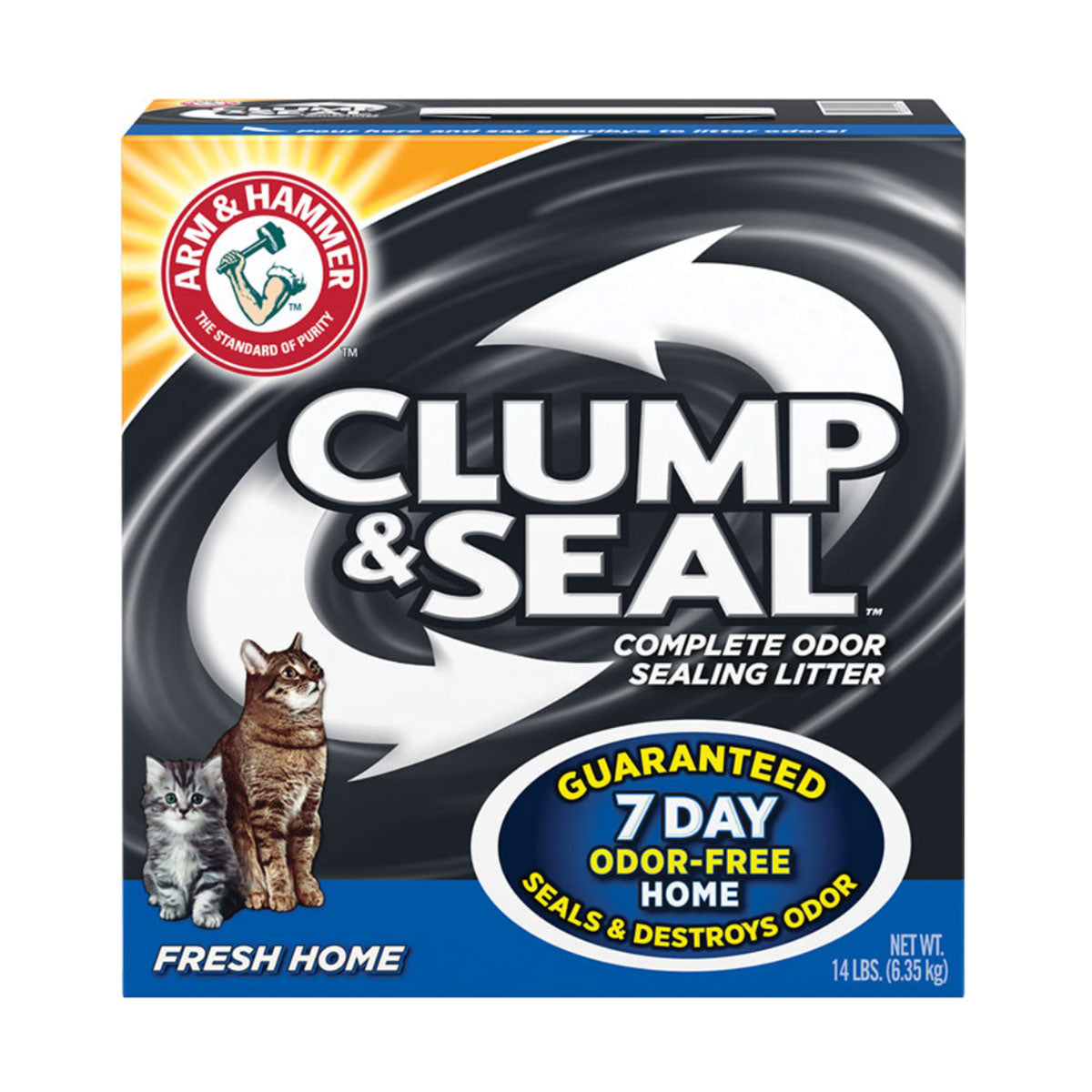 Arena para Gato Elimina Olores Arm & Hammer Clump & Seal™ Fresh Home 6,35 kg
