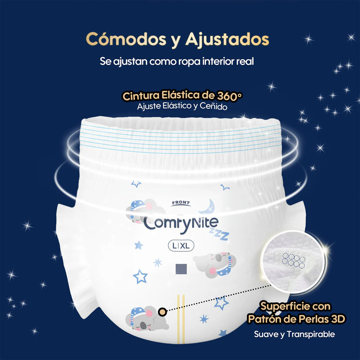 Calzoncitos Nocturnos ComfyNite G/XG (27 a 57 kilos - 8 a 15 años) (10 unidades) - 🇦🇺 Producto Australiano
