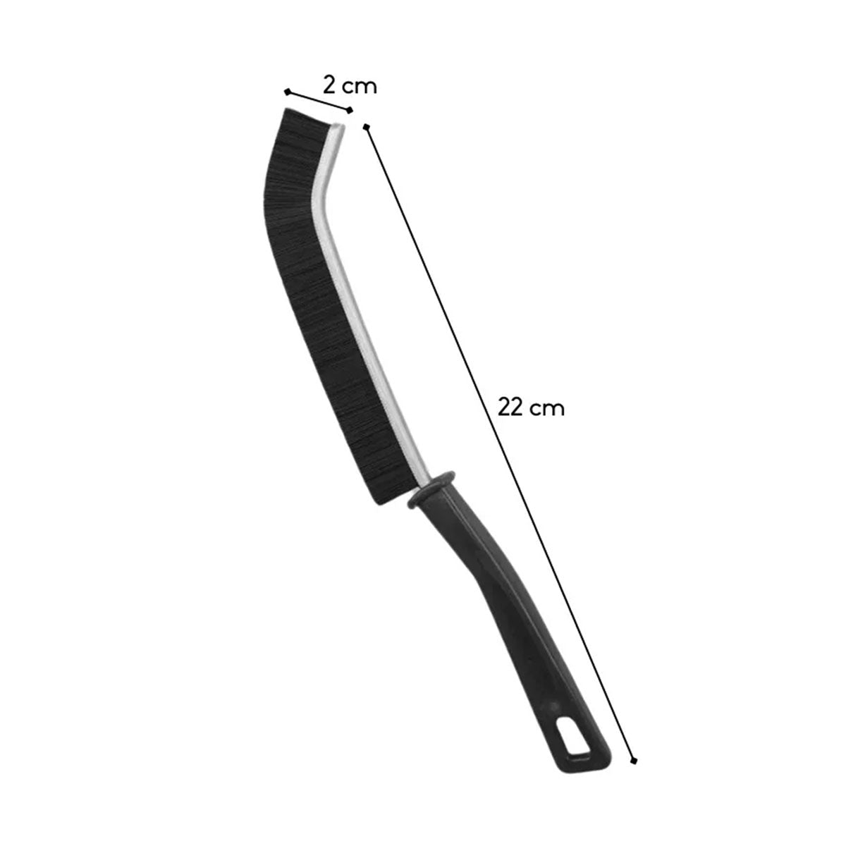 Cepillo escobilla de limpieza para espacios estrechos (1 cepillo, negro)