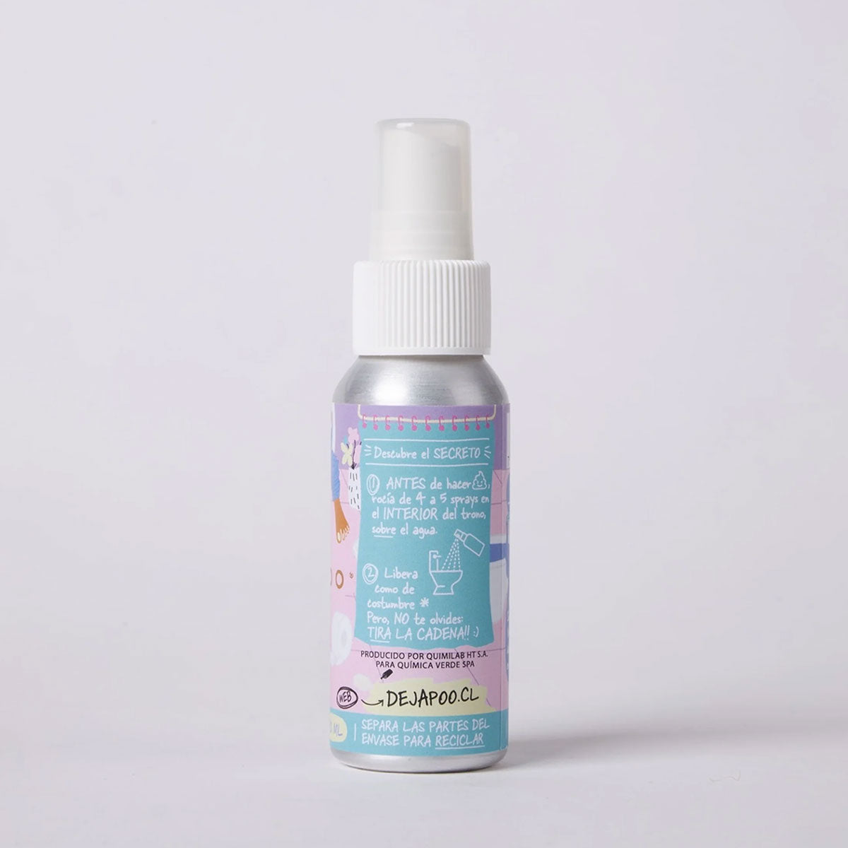 Spray para baño aroma Lemongrass 70 ml Dejapoo | Neutraliza y elimina olores con frescura herbal