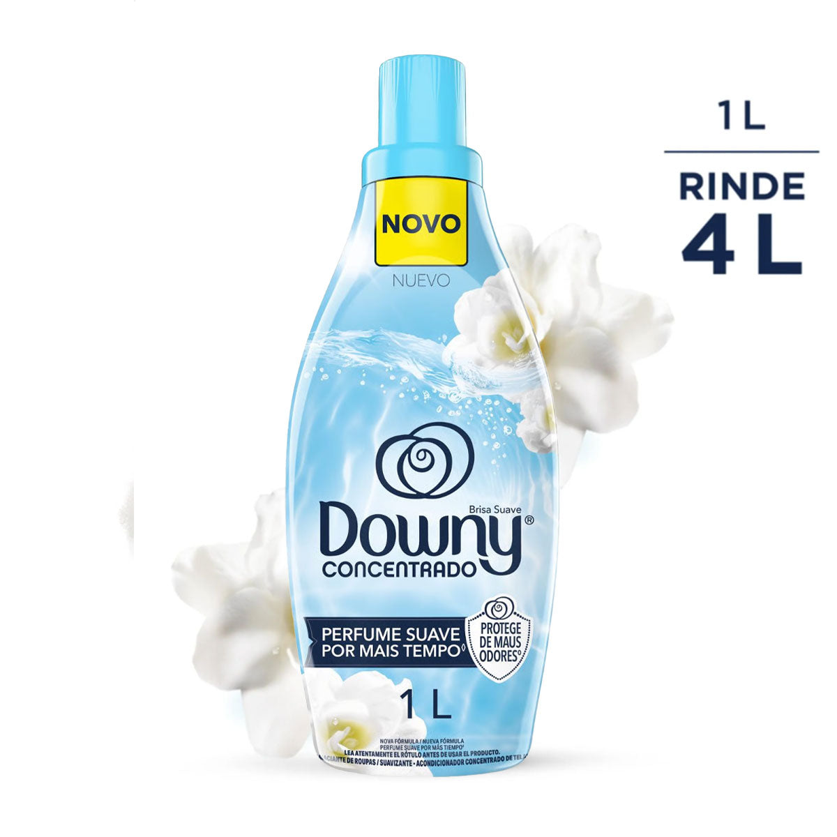 Suavizante Concentrado de ropa Downy Brisa Suave 1 lt (rinde 4 lt)