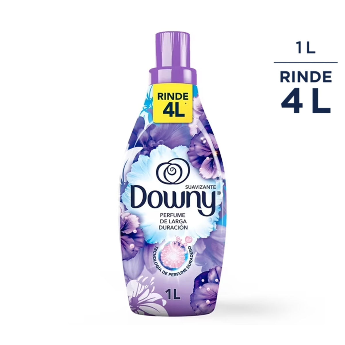 Suavizante Concentrado de ropa Downy Lirios de Campo 1 litro (rinde 4 lt)