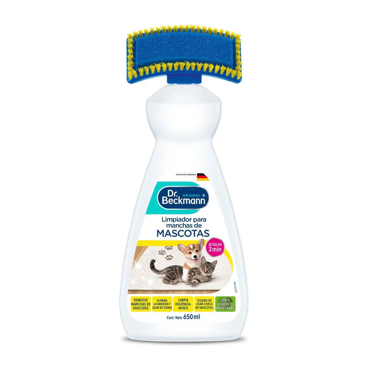 Limpiador de manchas para mascotas 650 ml Dr. Beckmann. Producto Alemán Sustentable