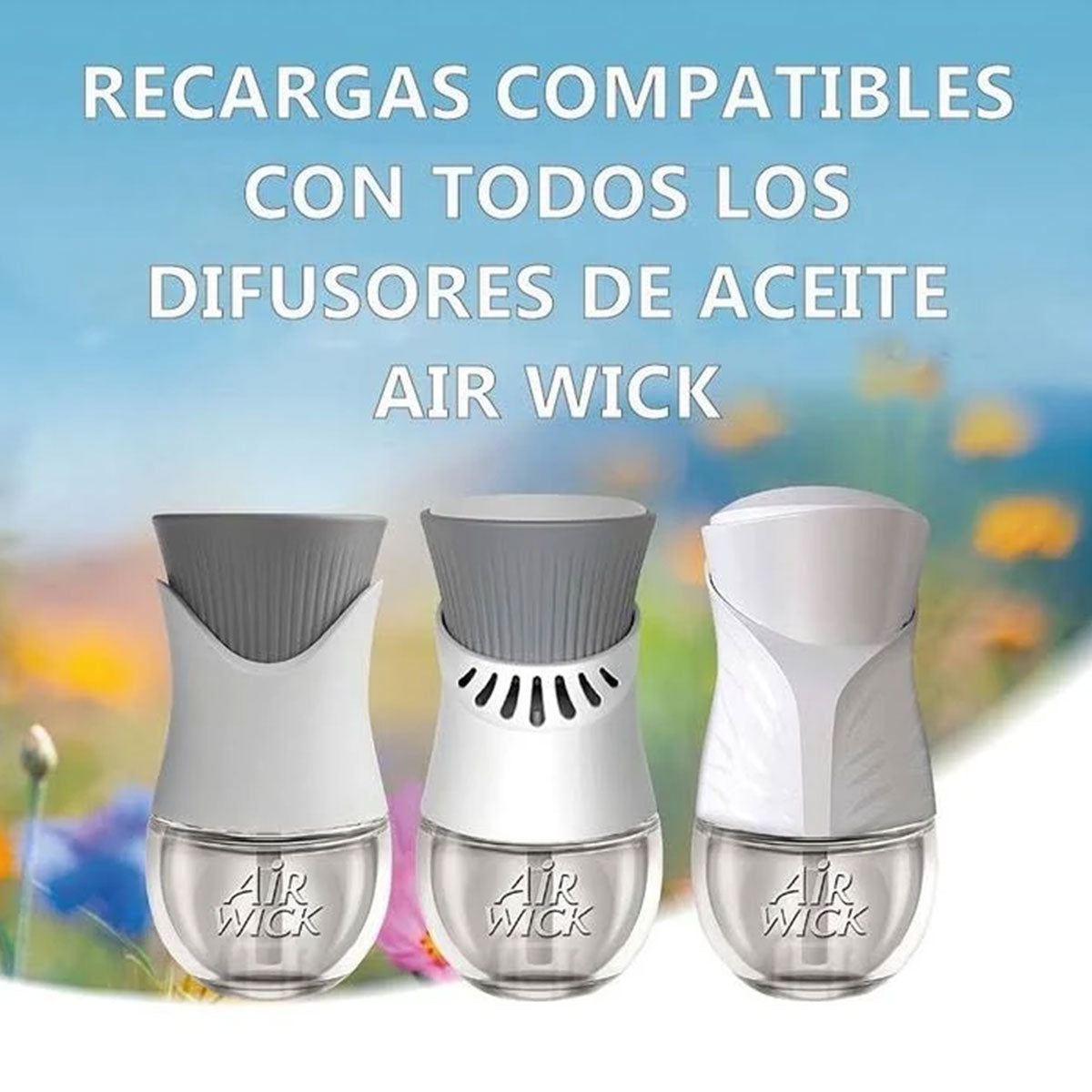 Pack Ahorro Difusor Eléctrico + 2 Repuestos 21 ml Aromatizante de Ambientes Vainilla Air Wick