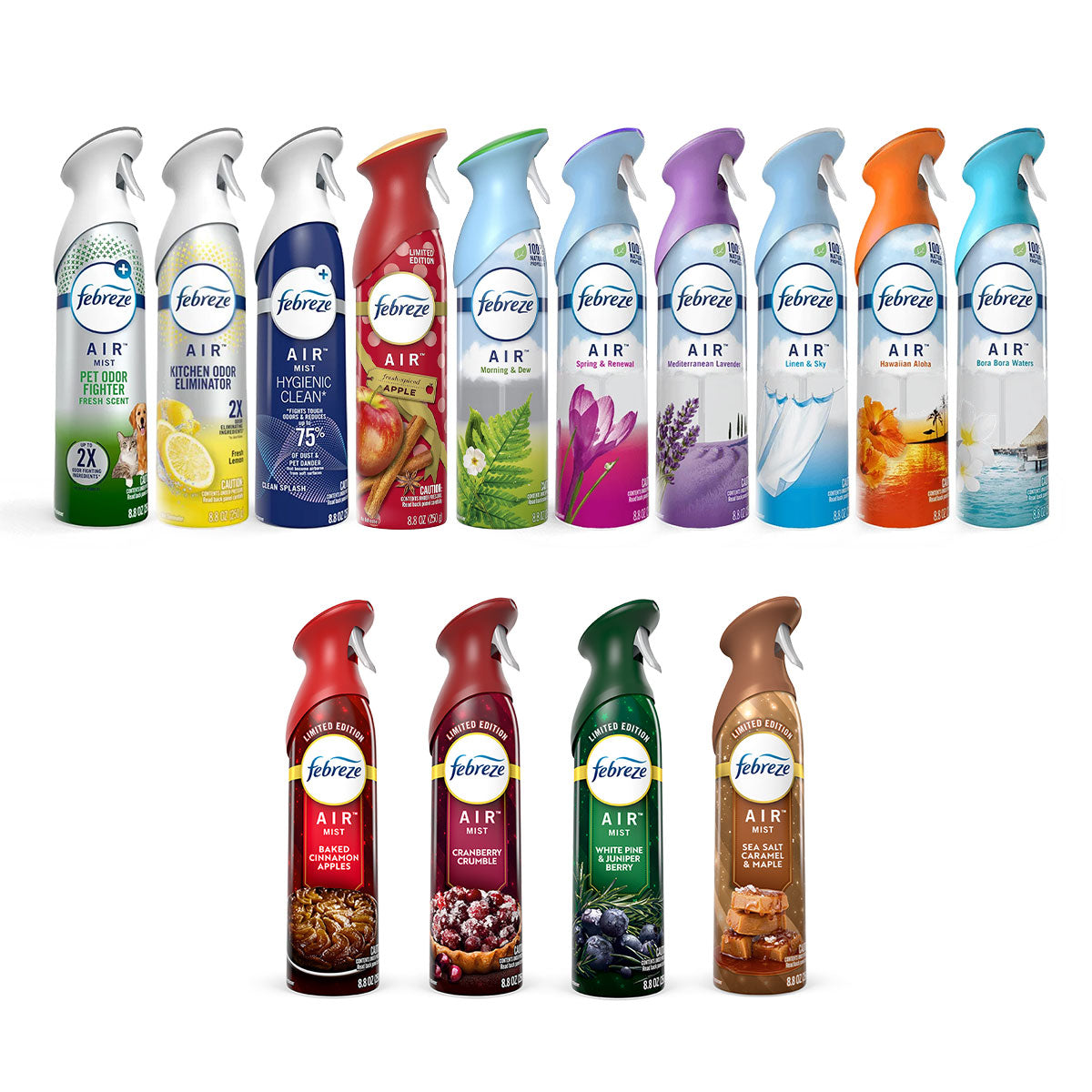 Eliminador de olores y Aromatizante Febreze Air, Variedades