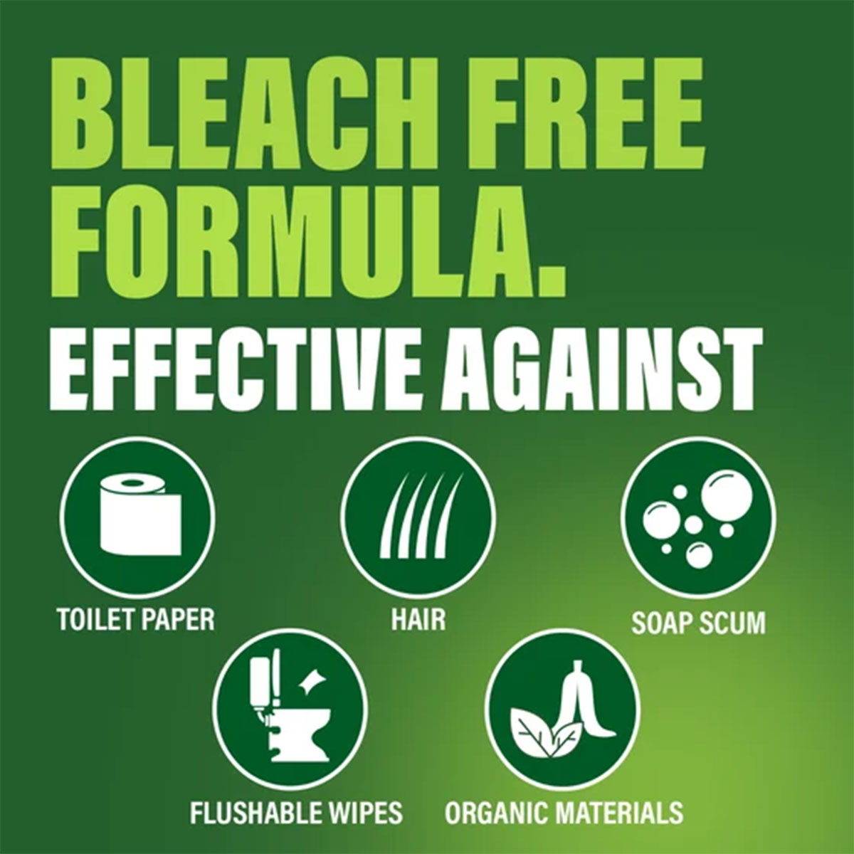 Disolvente de obstrucciones de drenaje líquido Drain Clog Dissolver Green Gobbler 916 ml