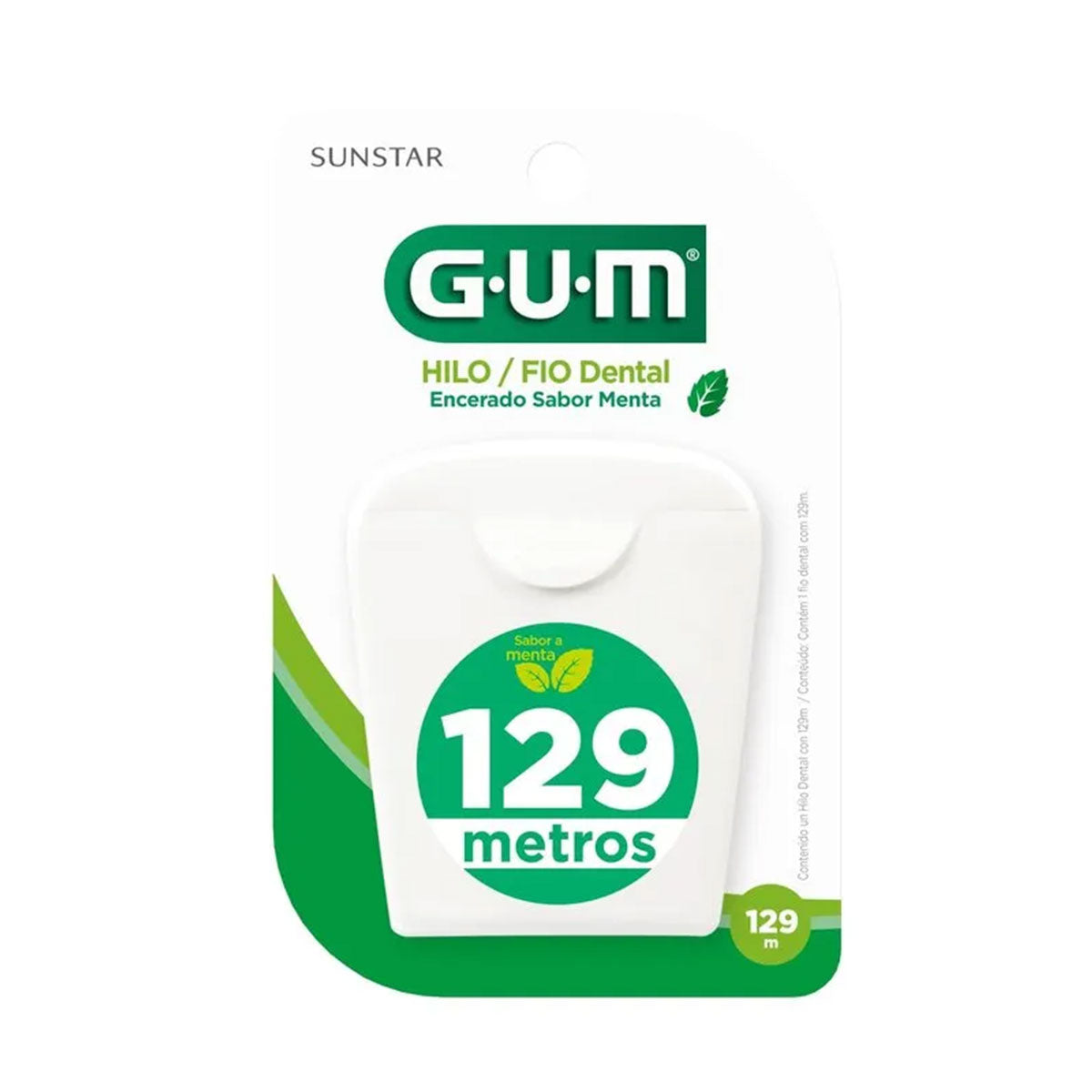 Hilo Dental Encerado sabor Menta 9 metros GUM