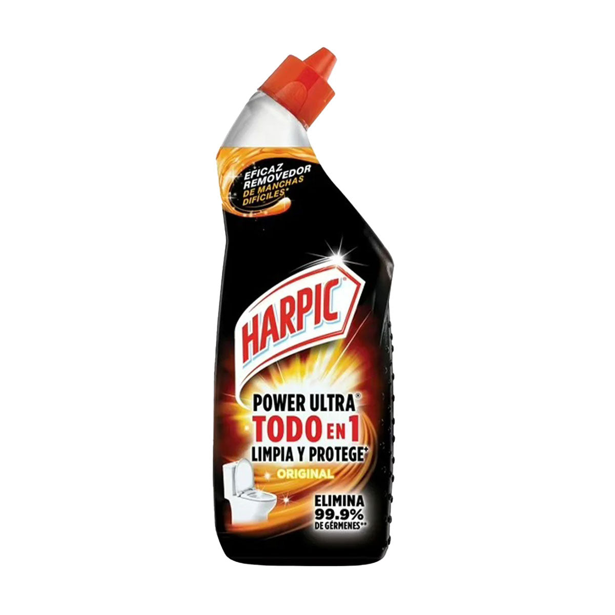 Limpiador Desinfectante para Inodoros Harpic Power Ultra Todo en Uno Original 750 ml