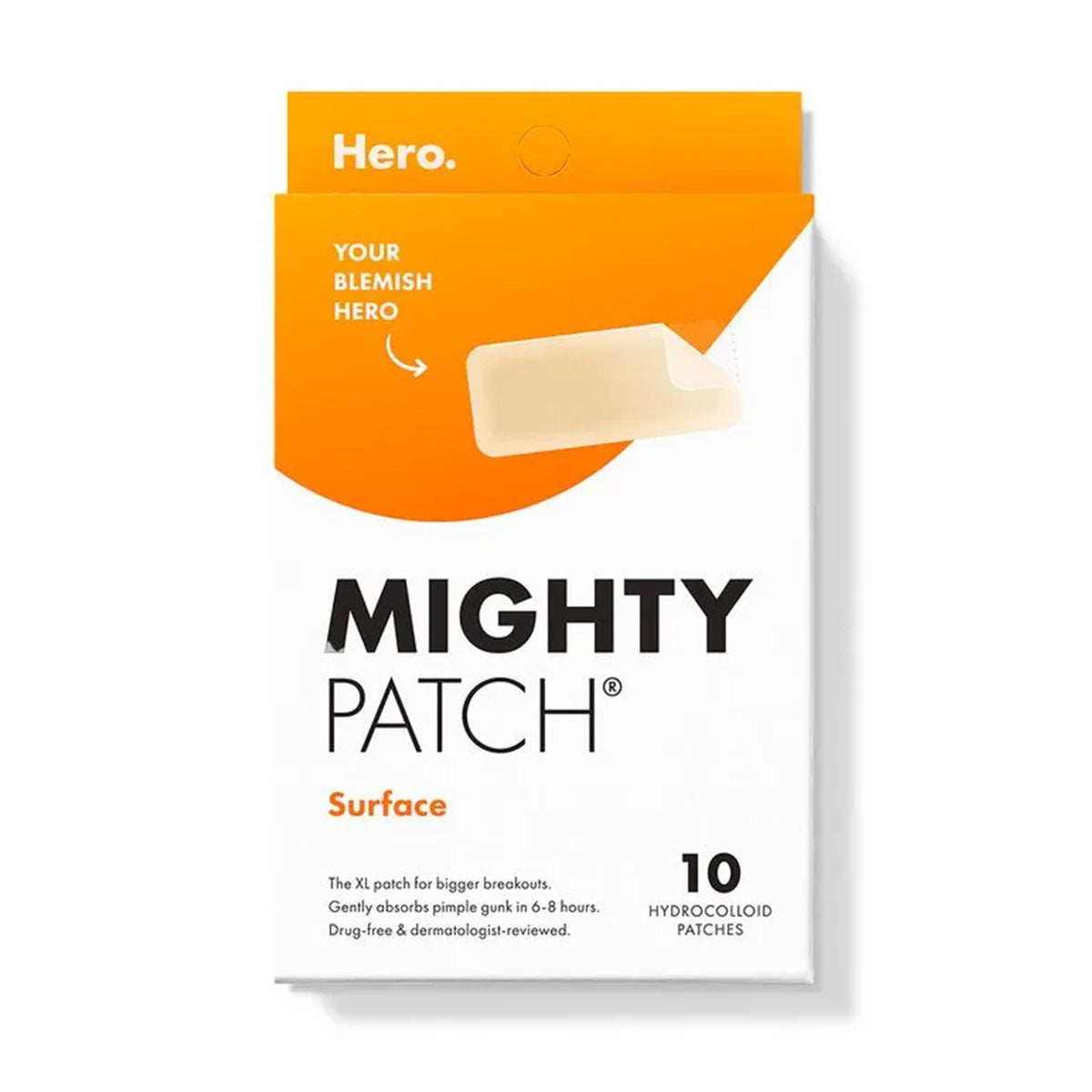 Parche Antiacné Mighty Patch™ Surface XL Hero (10 unidades)