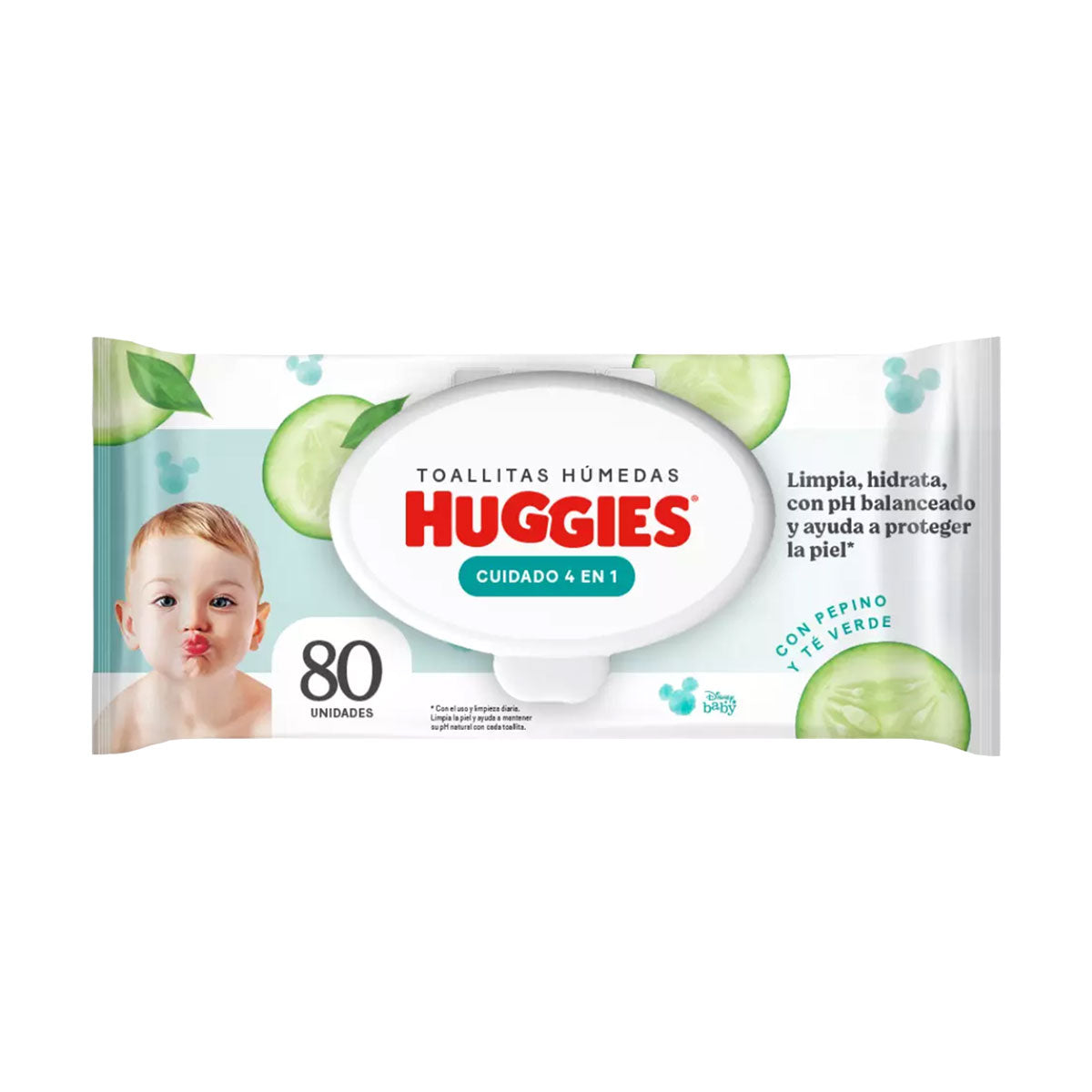 Toallitas Húmedas Huggies Cuidado 4 en 1 (80 unidades)