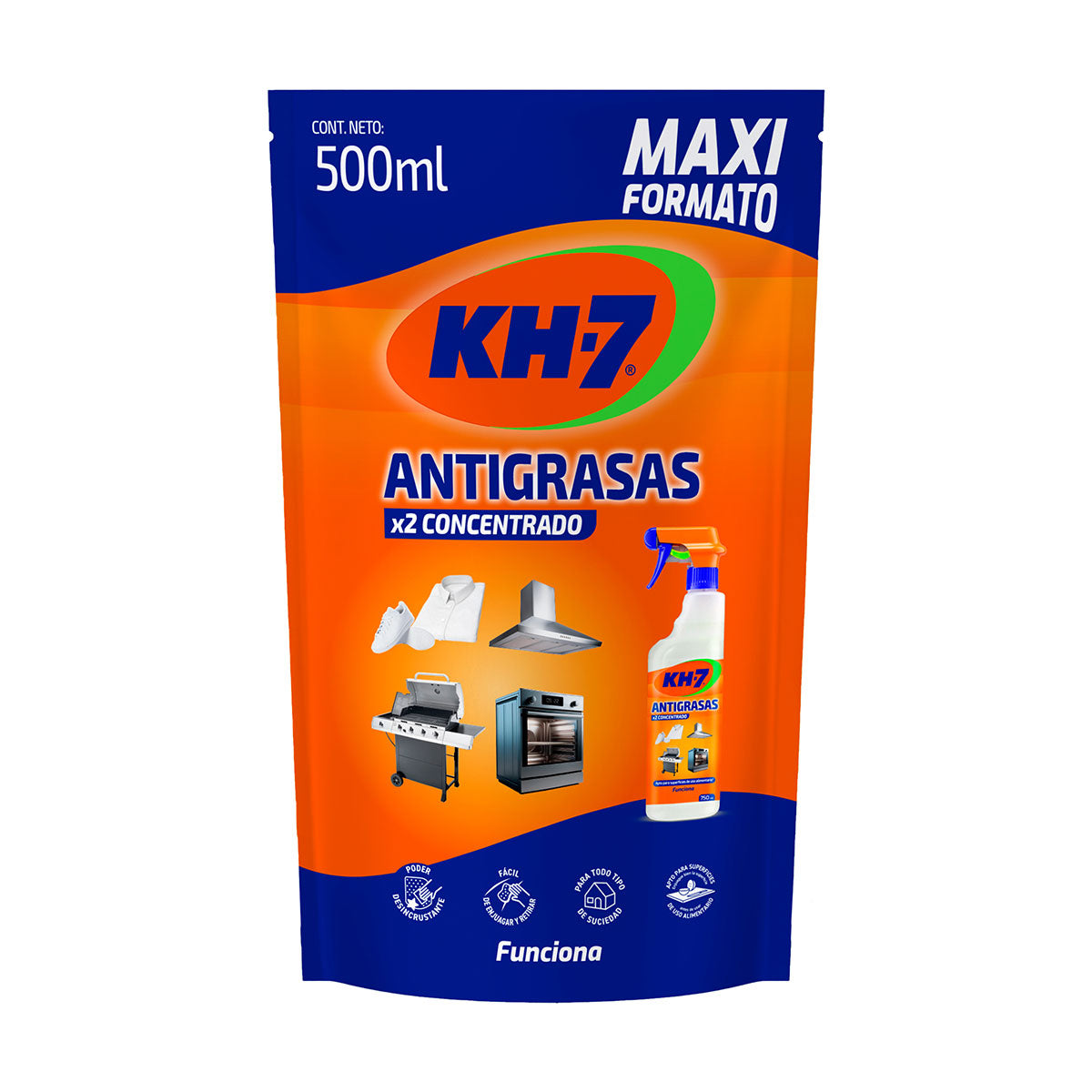 Antigrasas concentrado KH-7 Doy pack 500 ml