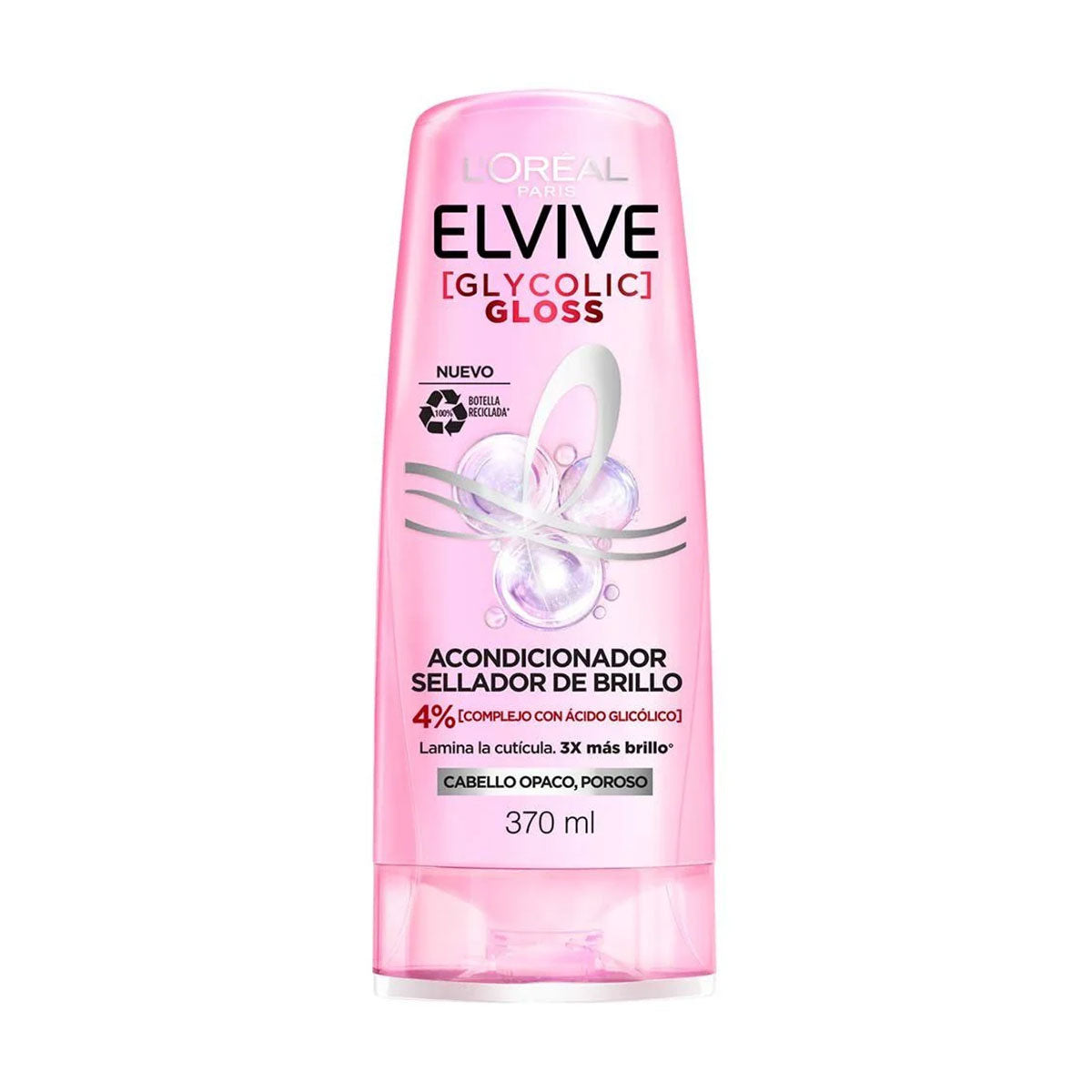 Acondicionador Sellador de Brillo Glycolic Gloss L'Oréal Elvive 370 ml