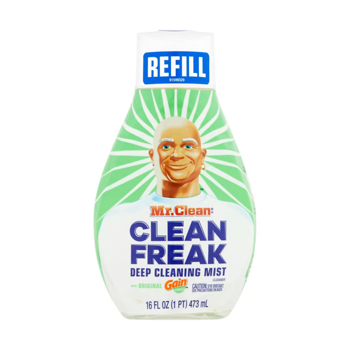 Limpiador en spray multisuperficies Clean Freak de Mr. Clean con aroma original a Gain Refill 473 ml