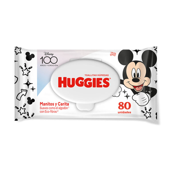 Toallitas H medas Huggies Manitos y Carita 80 unidades