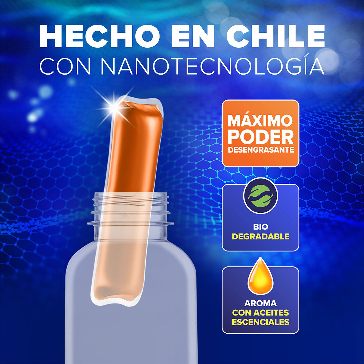 Recarga Antigrasas aroma cítrico 30 ml diluible rinde hasta 750 ml Nanolife. 🇨🇱🍃 Producto Chileno Sustentable