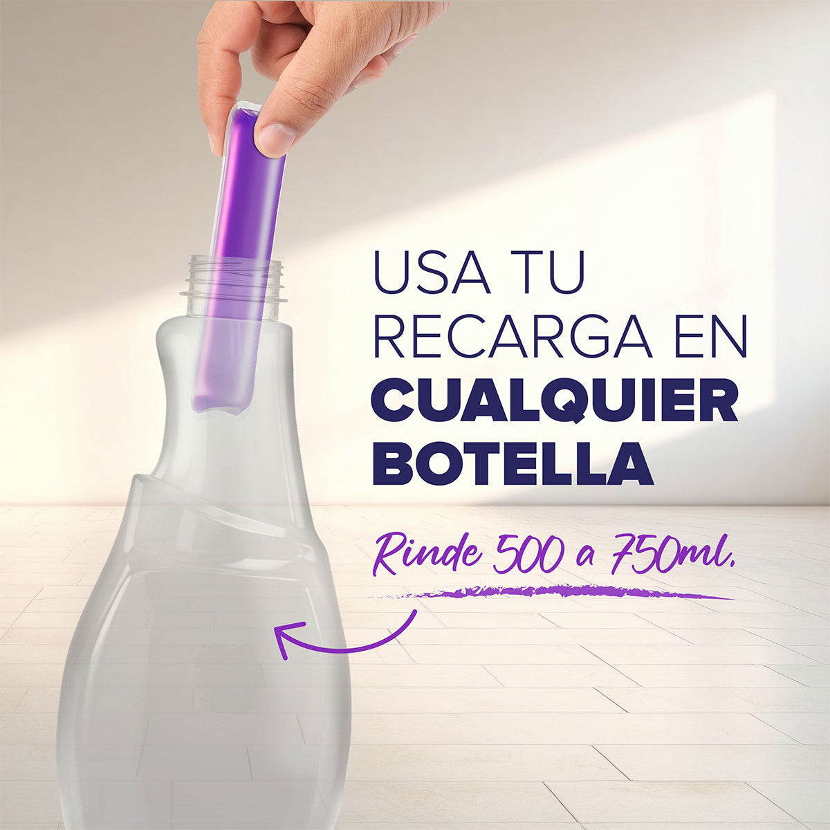 Recarga Limpiador multiusos desinfectante aroma lavanda 30 ml diluible rinde hasta 750 ml Nanolife. 🇨🇱🍃 Producto Chileno Sustentable