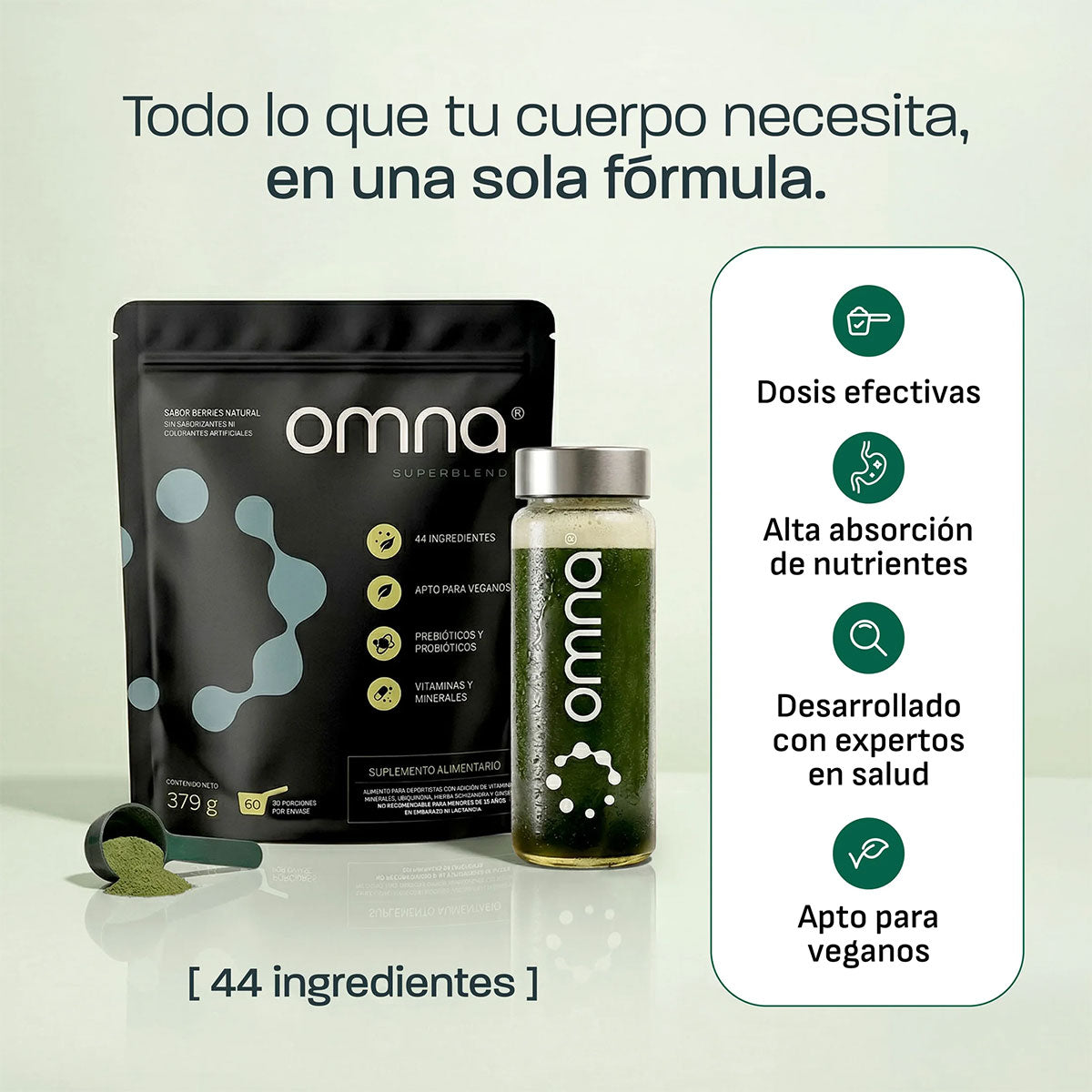 Suplemento todo-en-uno Superblend Omna 379 gr