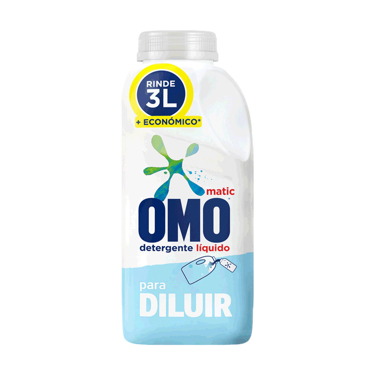 Detergente líquido para diluir OMO 500 ml (rinde 3 litros)