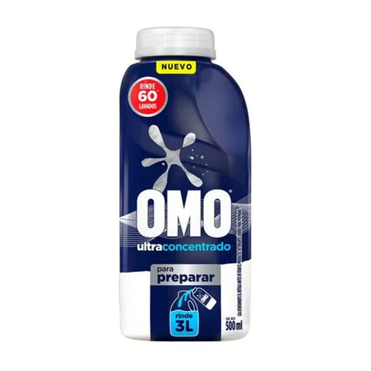 Detergente líquido para diluir OMO Ultra Power 500 ml (rinde 3 litros)