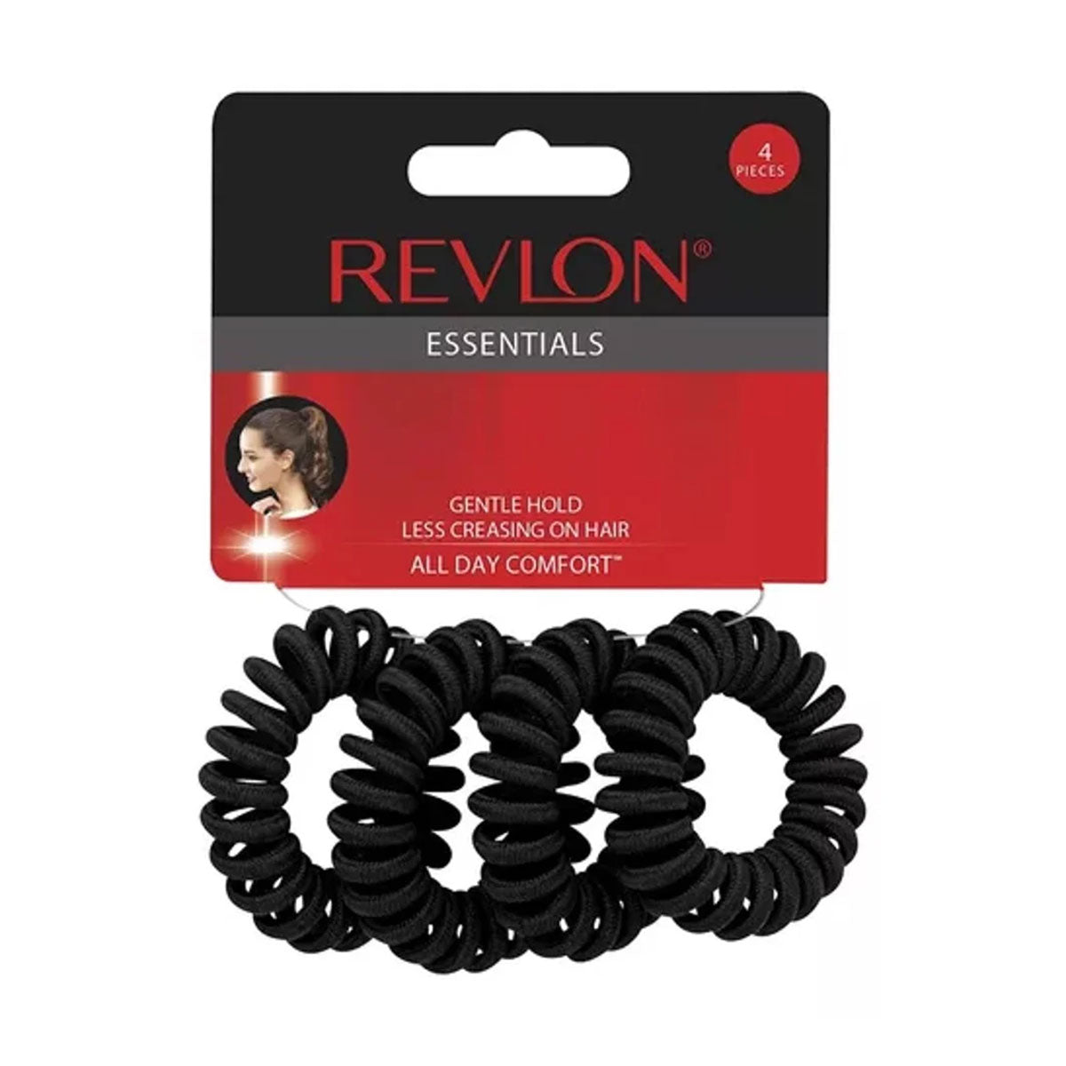 Colets Revlon Coil Elastics Línea Essentials (4 unidades)