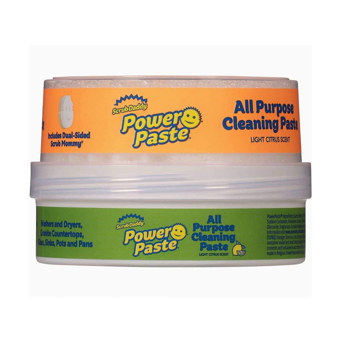 PowerPaste Scrub Daddy, pack de Pasta limpiadora multiusos 250 gr más esponja Scrub Mommy, para todo tipo de suciedad