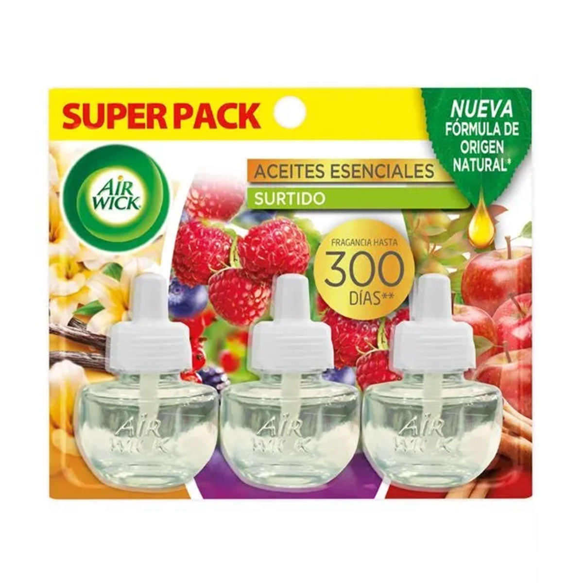 Super Pack 3 Repuestos 21 ml Aromatizante de Ambientes Surtido Air Wick