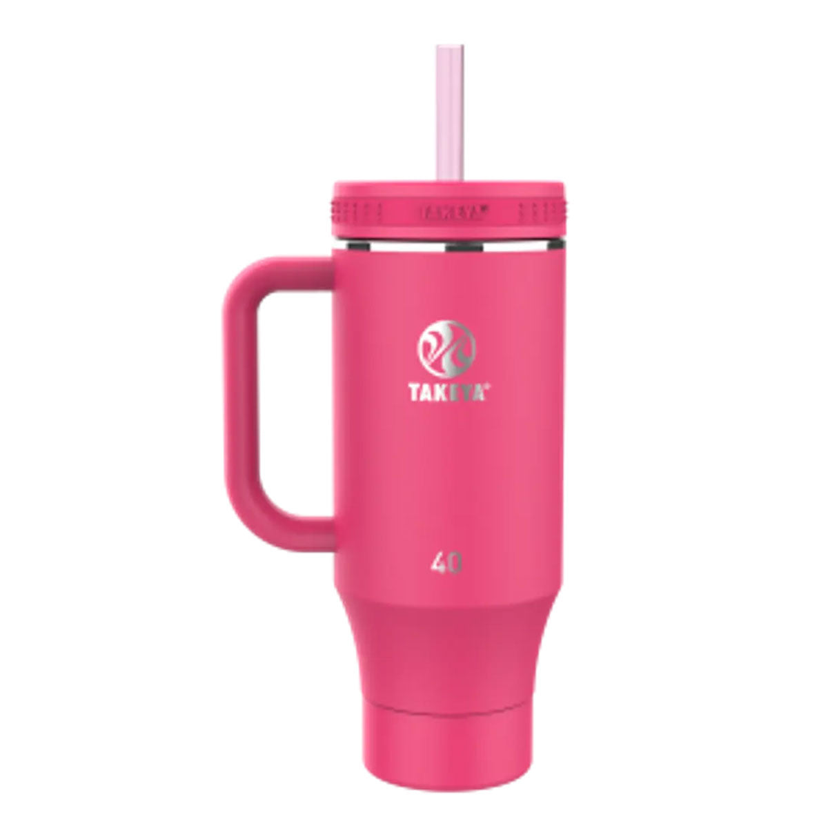 Botella con Doble Bombilla Straw Tumbler con Mango Takeya Dragonfruit 1,18 l - producto de origen 🇯🇵 Japonés