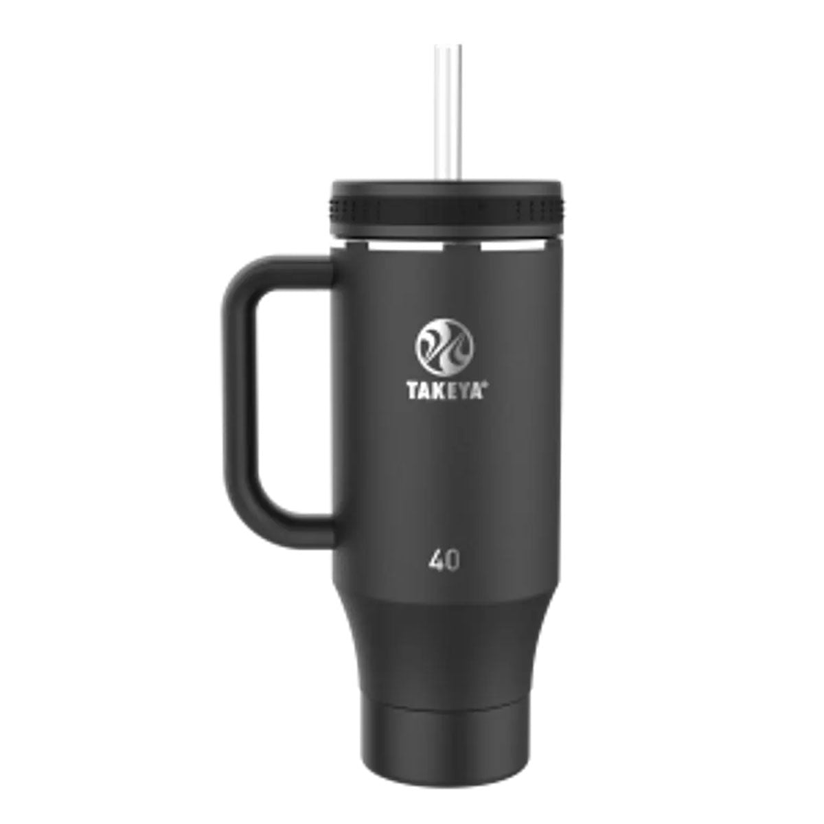 BOTELLA TAKEYA 950 ML STRAW TUMBLER CON MANGO BLANCA