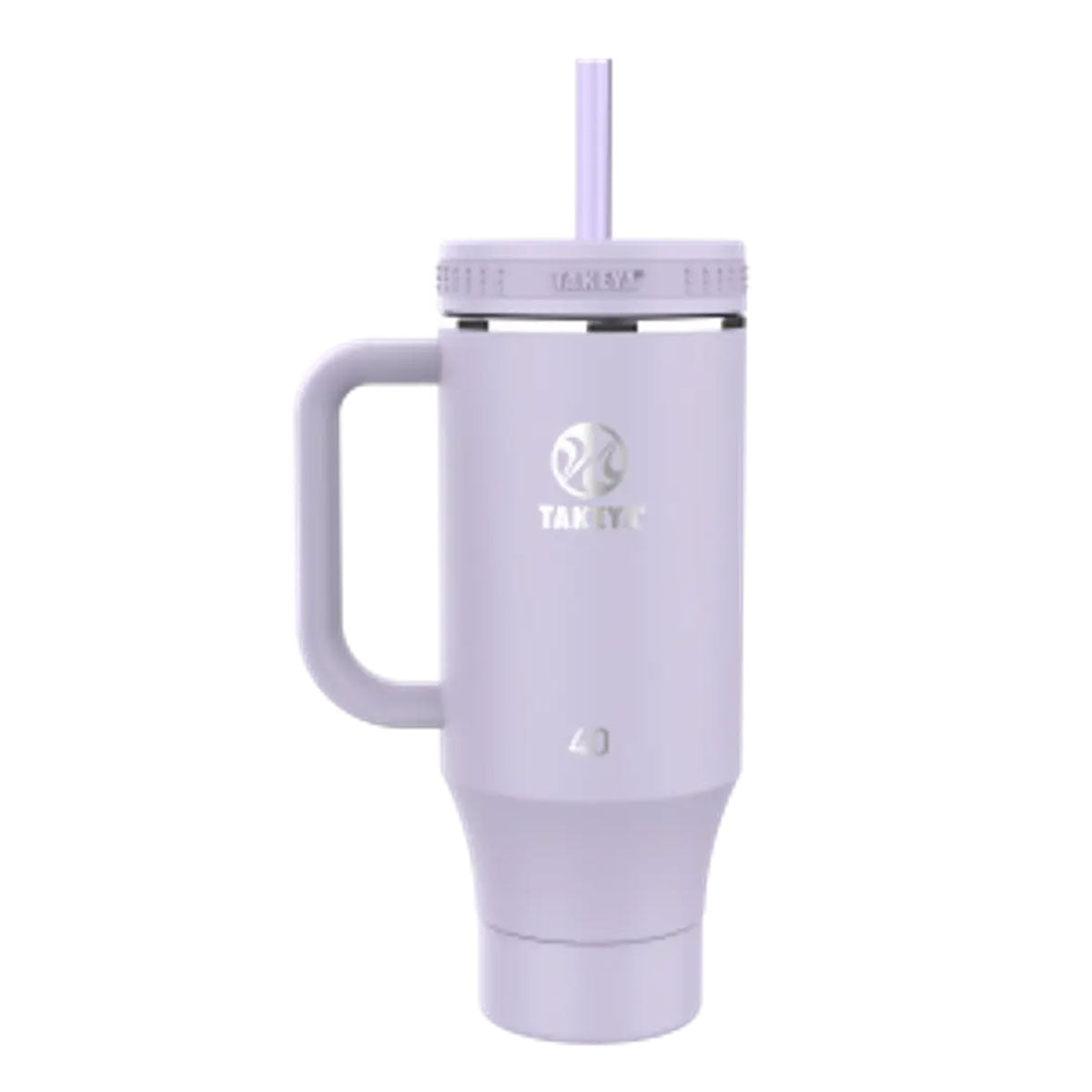 Botella con Doble Bombilla Straw Tumbler con Mango Takeya Vivacity Purple 1,18 l - producto de origen 🇯🇵 Japonés