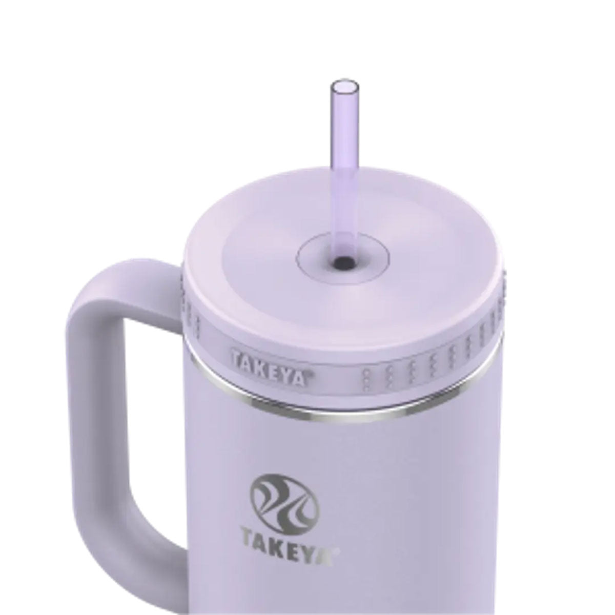 Botella con Doble Bombilla Straw Tumbler con Mango Takeya Vivacity Purple 1,18 l - producto de origen 🇯🇵 Japonés