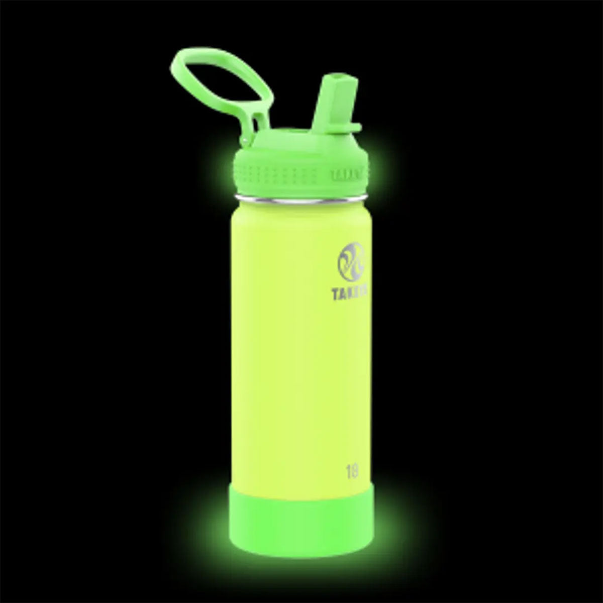 Botella térmica con tapa Antigoteo Takeya Glow Lightning Green 530 ml - producto de origen 🇯🇵 Japonés