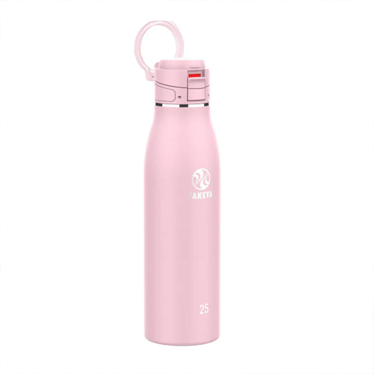 Botella térmica con tapa Antigoteo FlipLock™ Takeya Traveller Blush 740 ml - producto de origen 🇯🇵 Japonés