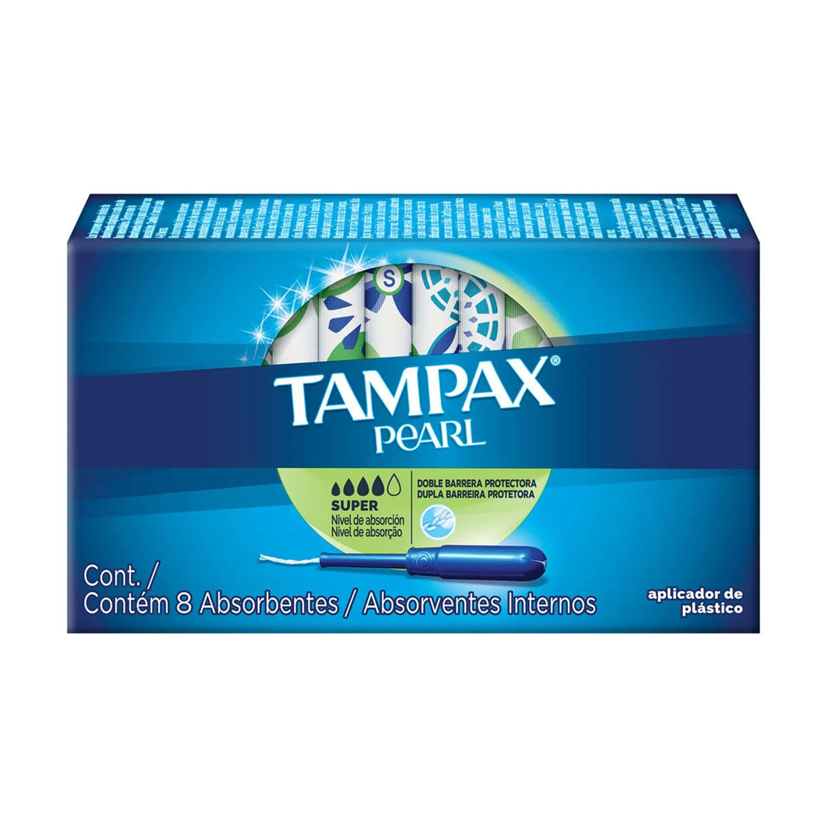 Tampones Pearl Absorción Súper Tampax (8 unidades)