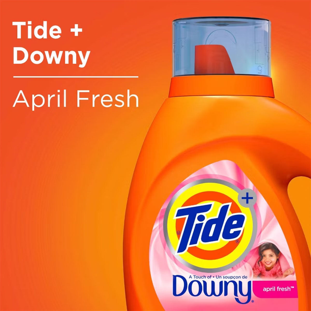 Detergente líquido concentrado para ropa Tide Plus con un toque de Downy April Fresh 1 litro (24 cargas)