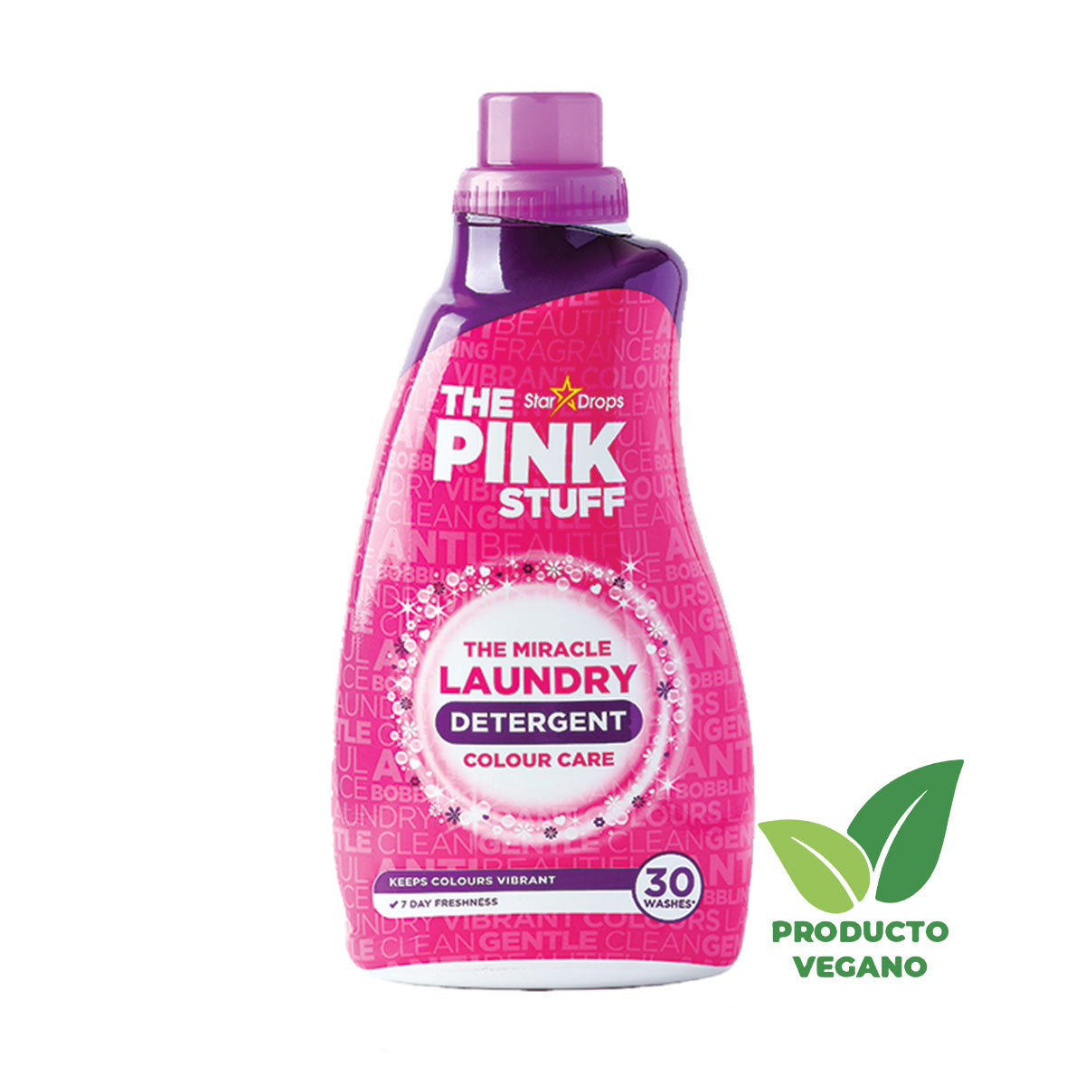 Detergente Líquido Ropa Color Concentrado 960 ml The Pink Stuff - 🌱 🇬🇧 Producto Vegano del Reino Unido