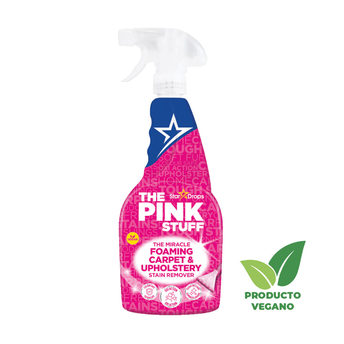 El Quitamanchas Milagroso Alfombras y Tapicería 500 ml The Pink Stuff - 🌱 🇬🇧 Producto Vegano del Reino Unido