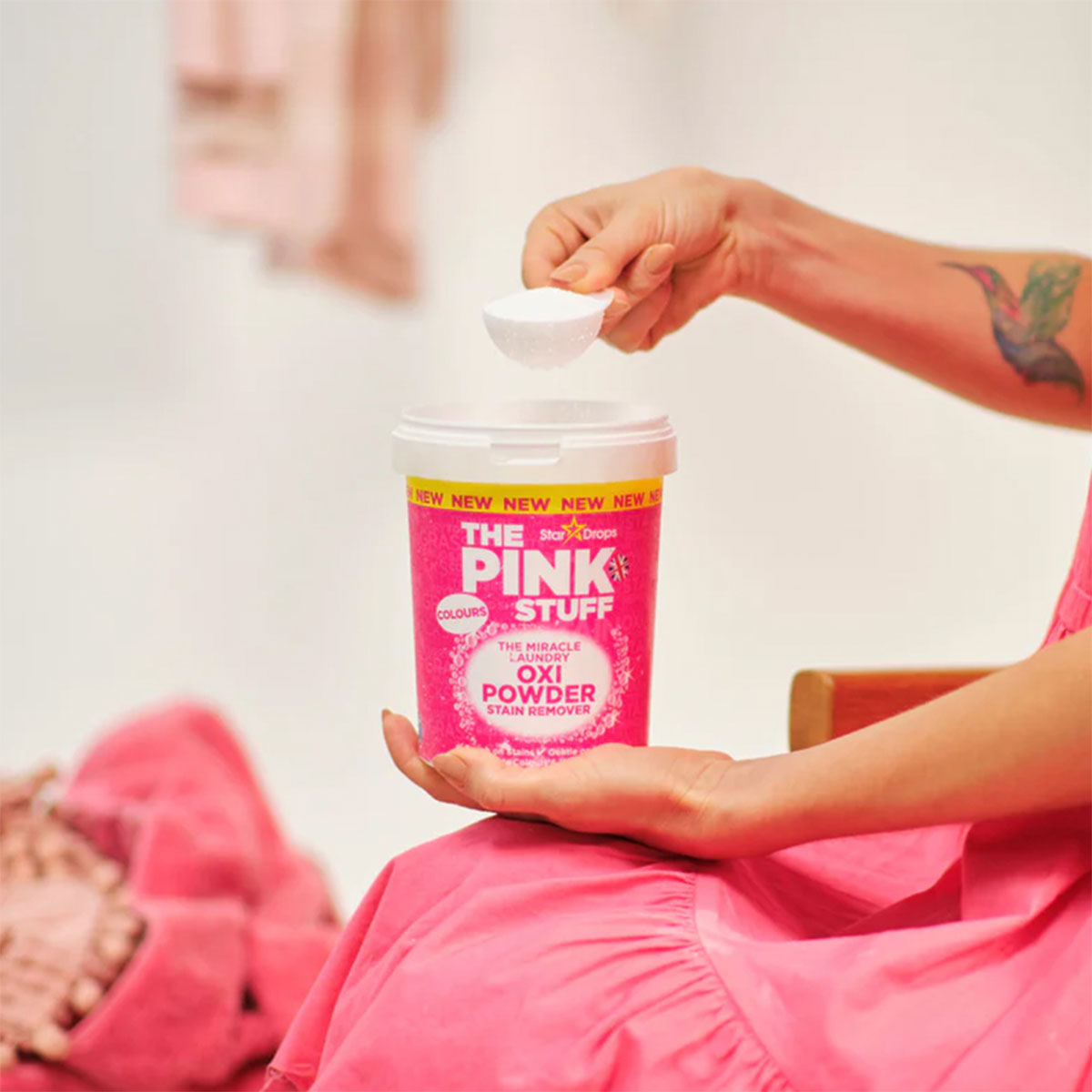 El Quitamanchas Milagroso en Polvo para Ropa Color OXI 1 kg The Pink Stuff - 🌱 🇬🇧 Producto Vegano del Reino Unido