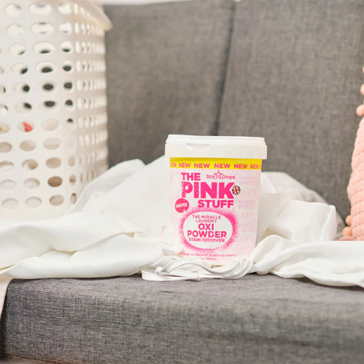 El Quitamanchas Milagroso en Polvo para Ropa Blanca OXI 1 kg The Pink Stuff - 🌱 🇬🇧 Producto Vegano del Reino Unido