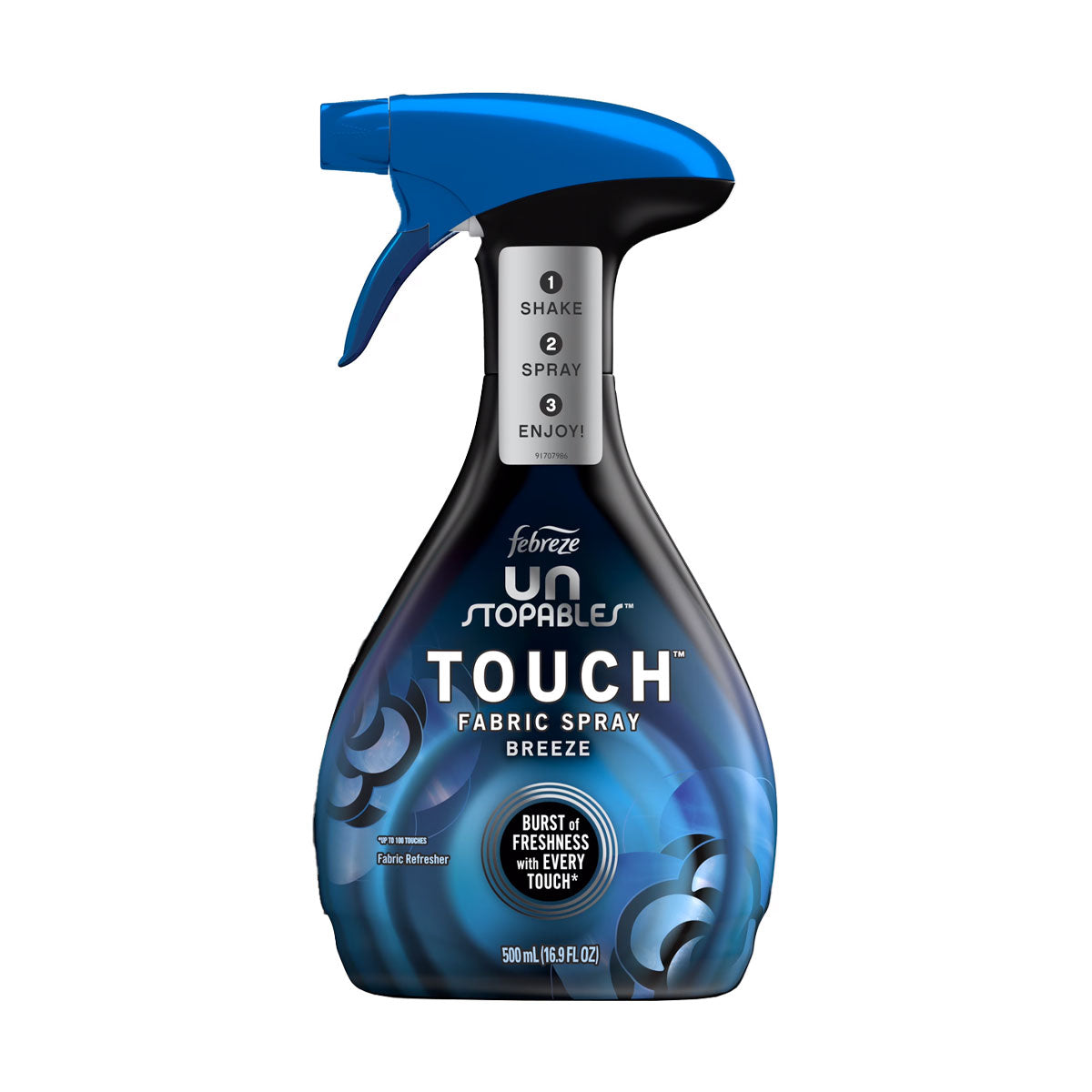 Aromatizante de telas Febreze Unstopables Touch Fabric Spray Aroma Breeze 500 cc